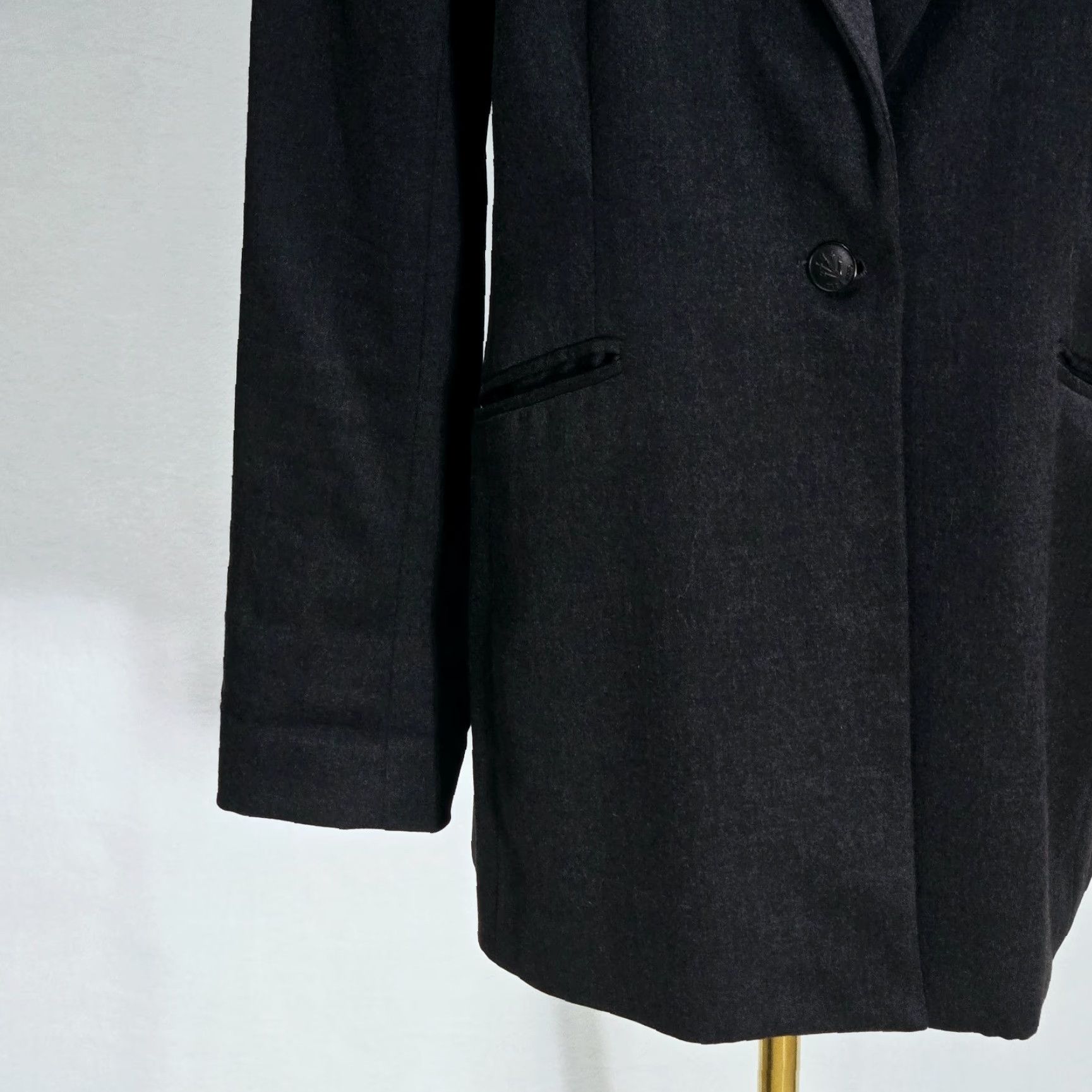 Rag & Bone Rag & Bone Blazer Size 8 Jacket Wool Blend Womens Button Charcoal Lined Size M / US 6-8 / IT 42-44 - 4 Thumbnail