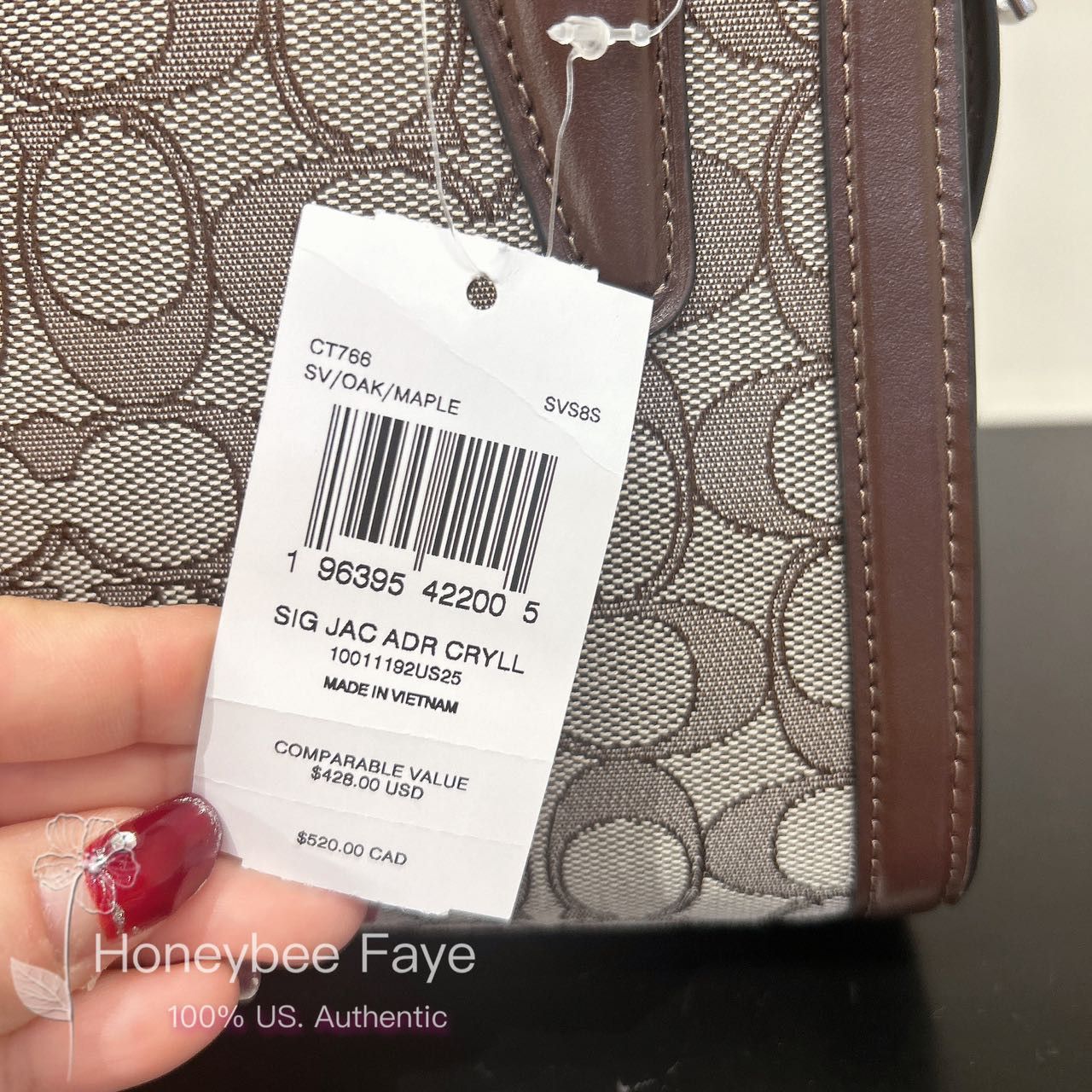 Coach Andrea Carryall Bag In Signature Jacquard CT766 Size ONE SIZE - 4 Thumbnail