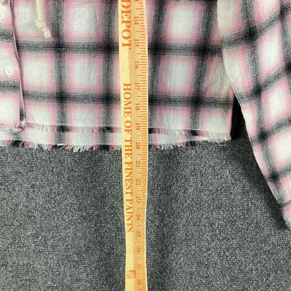 Aeropostale Aeropostale Flannel Top Women's Crop Hooded Cotton NWT M Size M / US 6-8 / IT 42-44 - 6 Thumbnail