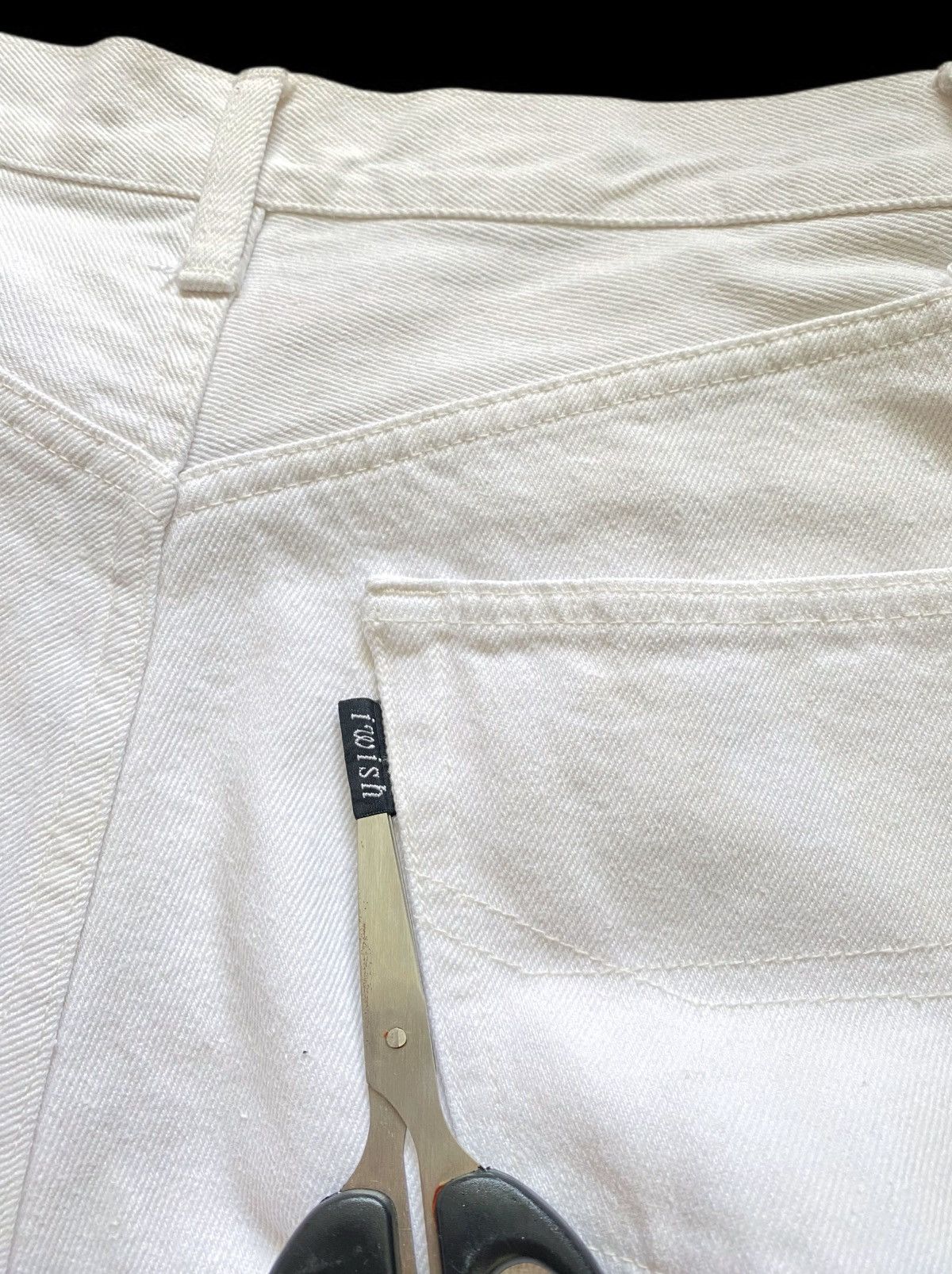 Y's Vintage Iwish Y’s Bis Yohji Yamamoto Crisp White Jeans Size US 28 / EU 44 - 10 Thumbnail
