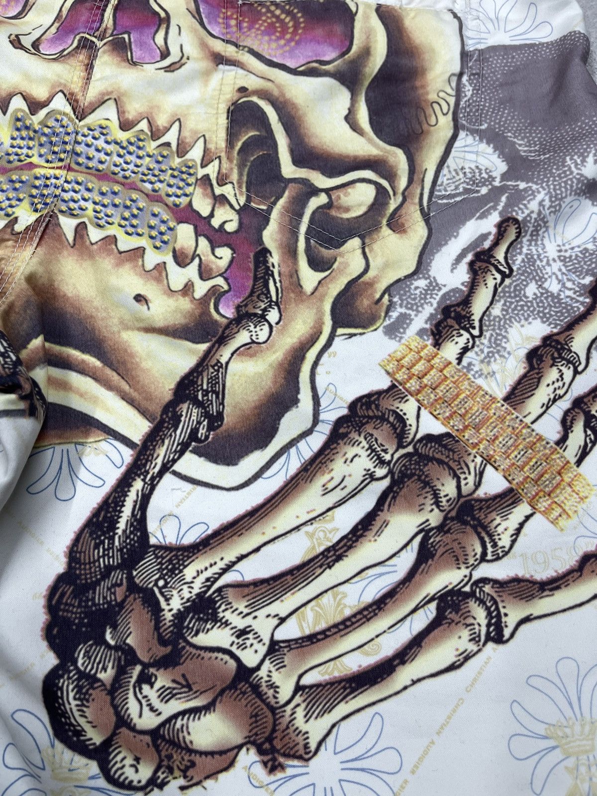 Christian Audigier Christian Audigier Skull Bones Shorts Ed Hardy Full Print Size US 32 / EU 48 - 5 Thumbnail