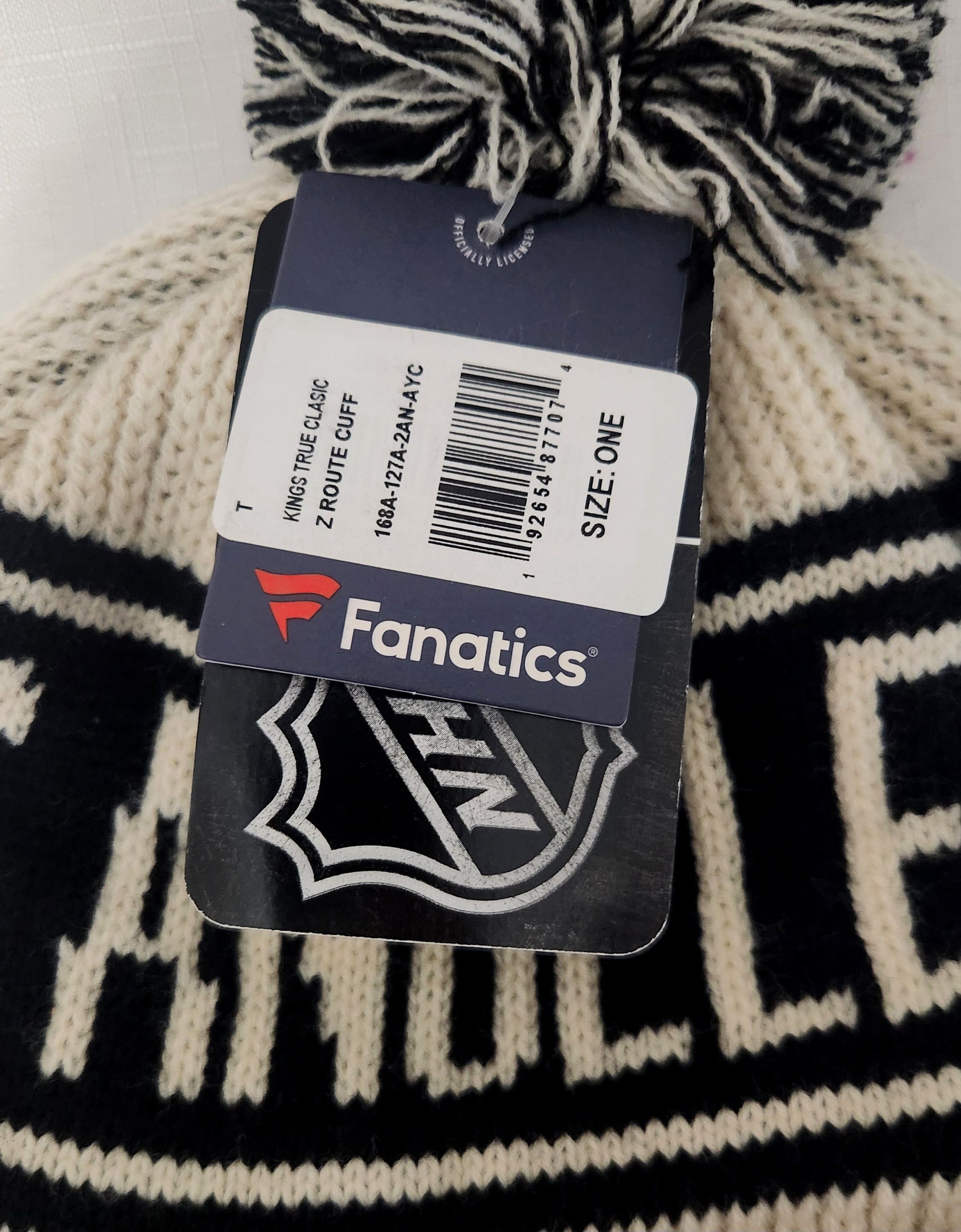 NHL NHL FANATICS KNIT RETRO OSFA WARM BEANIE POM POM NEW Size ONE SIZE - 3 Thumbnail