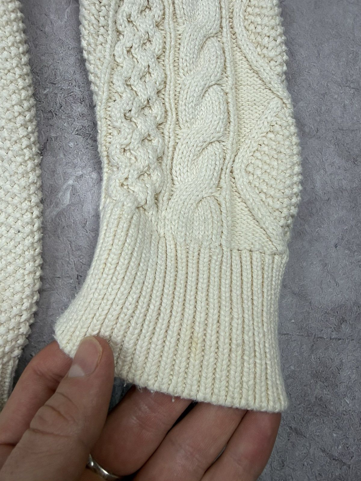 Polo Ralph Lauren Polo Ralph Lauren Heavyweight Cable Knit Cotton Sweater Size US M / EU 48-50 / 2 - 11 Thumbnail