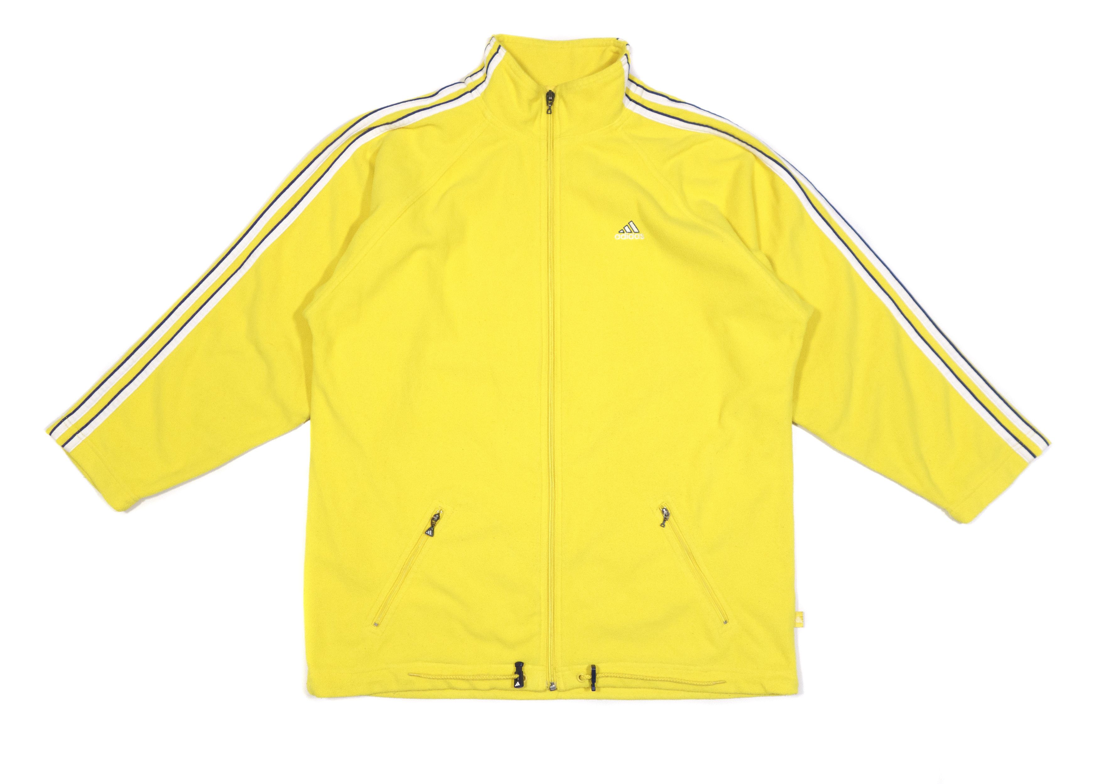Adidas 90S 3-Stripes Fleece Jacket Size US M / EU 48-50 / 2 - 1 Thumbnail
