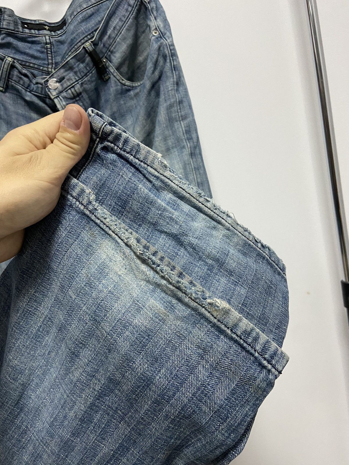 Massimo Osti × Stone Island × Vintage RARE Stone Island Denims Vintage jeans Pants stripes Size US 34 / EU 50 - 14 Thumbnail