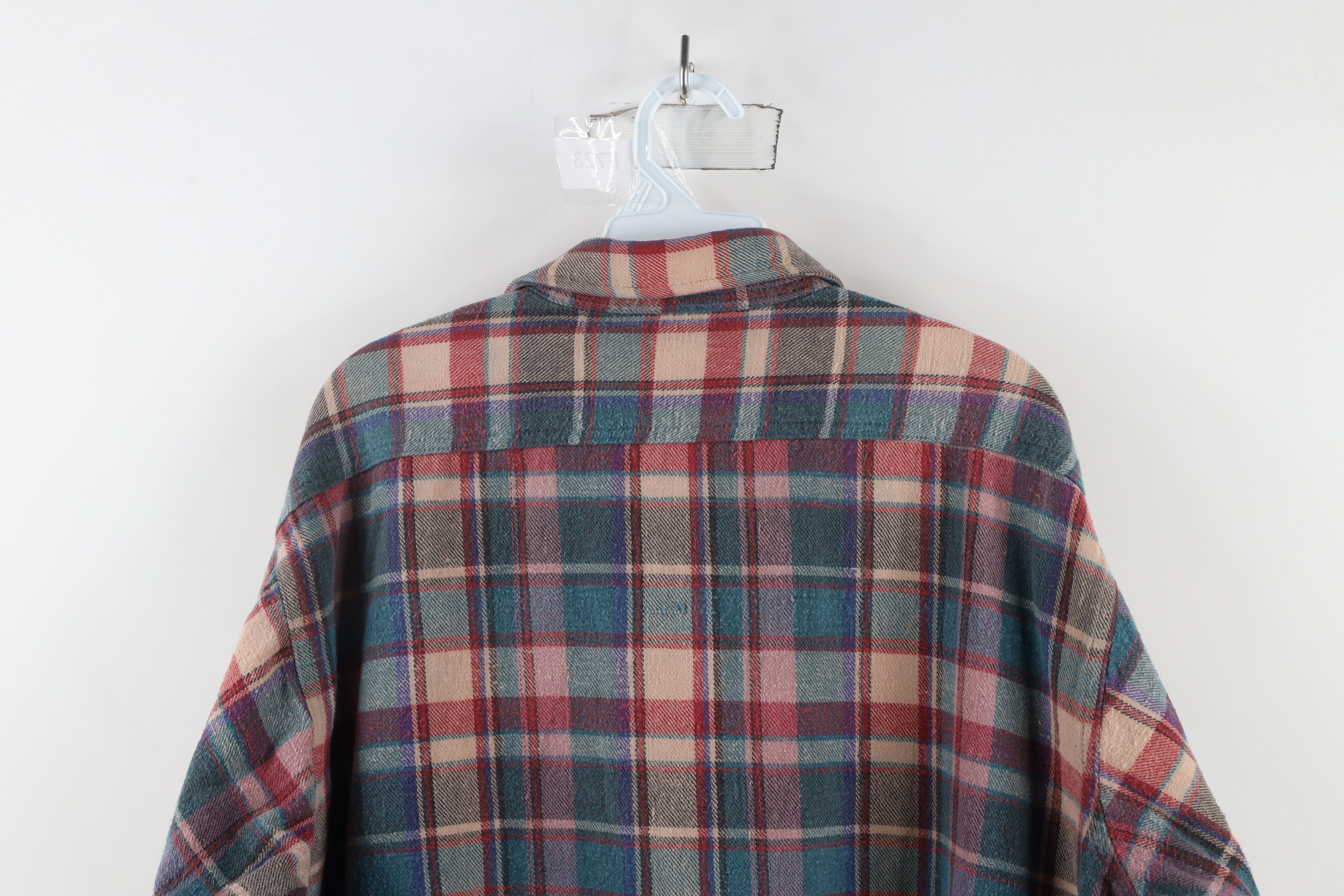 Vintage Vintage 90s Streetwear Heavyweight Button Shirt Plaid Size US XXL / EU 58 / 5 - 9 Thumbnail