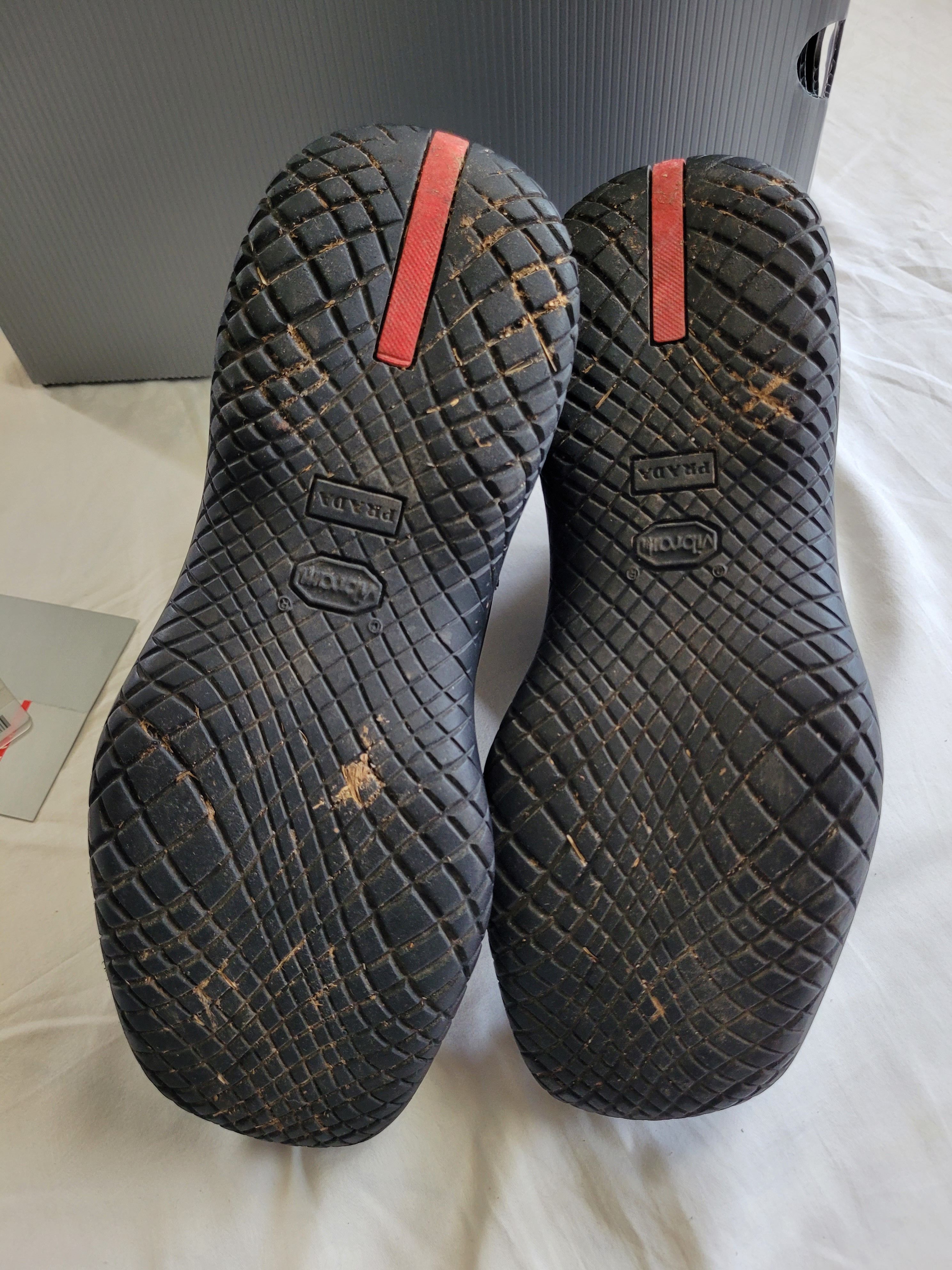 Prada Prada Fall-1999 archive Vibram-sole square-toed boots Size US 11 / EU 44 - 12 Thumbnail
