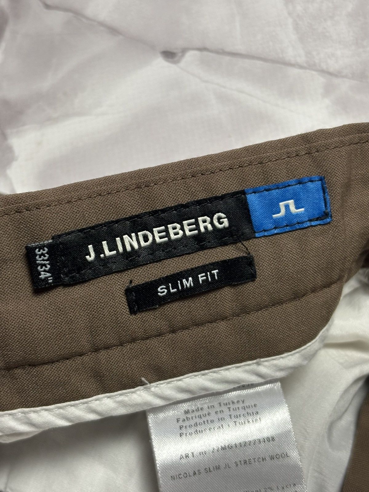J.Lindeberg J. Lindeberg Golf Wool Blend Pants 33 x 34 Size US 33 - 10 Thumbnail