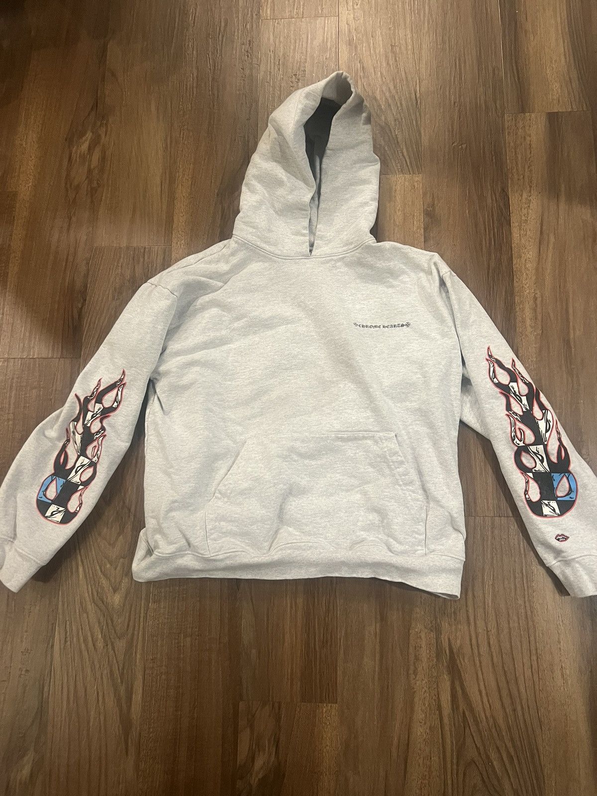 image of Chrome Hearts Matty Boy Hoodie in Grey, Men's (Size 2XL)