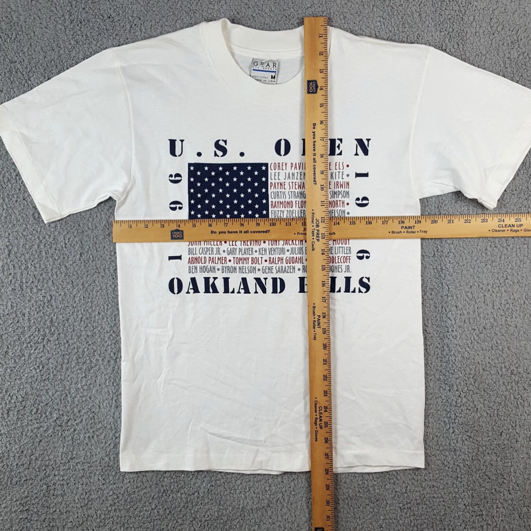Vintage VINTAGE 90s US Open Golf Oakland Hills T Shirt Mens Medium White PGA Arnold Palmer Gear for Sports Embroidered Logo Sports Preppy Golf Retro Y2K Size US M / EU 48-50 / 2 - 7 Thumbnail