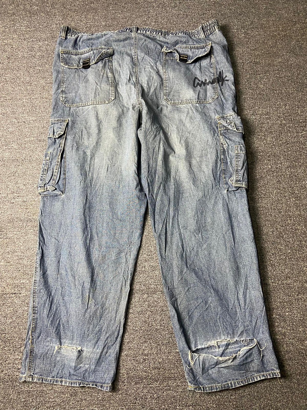 Japanese Brand Japanese Brand Baggy Cargo Jeans (158) Size US 44 / EU 60 - 5 Thumbnail