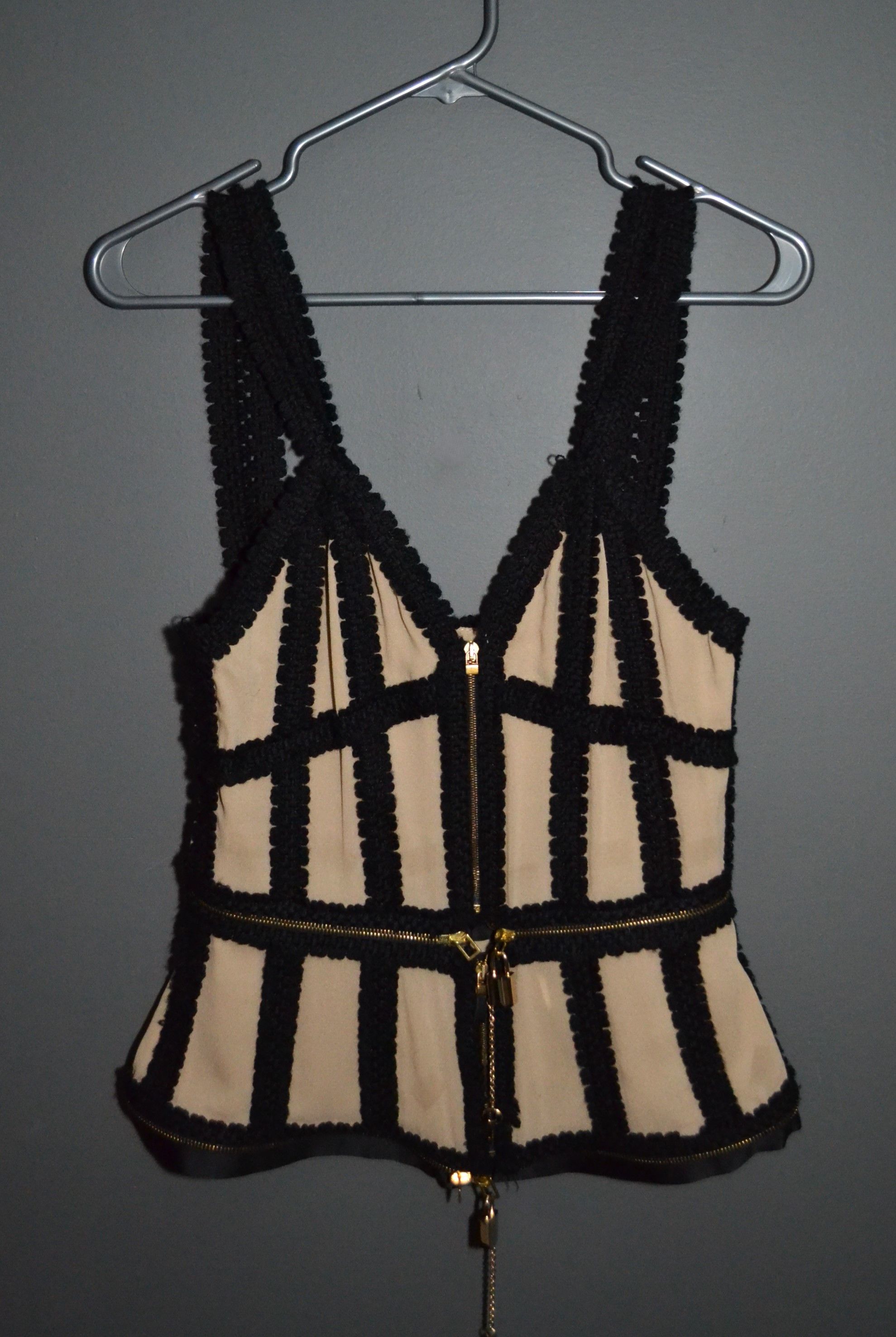Alexander McQueen Alexander McQueen 2003 Lock Key Transformable Silk Dress 42 Size M / US 6-8 / IT 42-44 - 14 Thumbnail