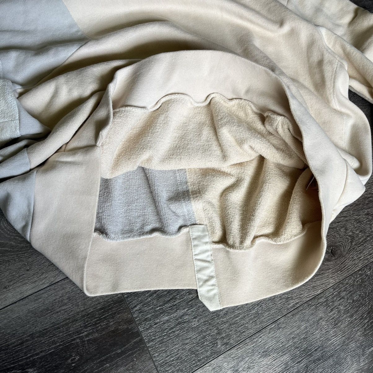John Elliott John Elliott Distorted Colorblock Ivory Hoodie F/W 2018 Size US XL / EU 56 / 4 - 6 Thumbnail