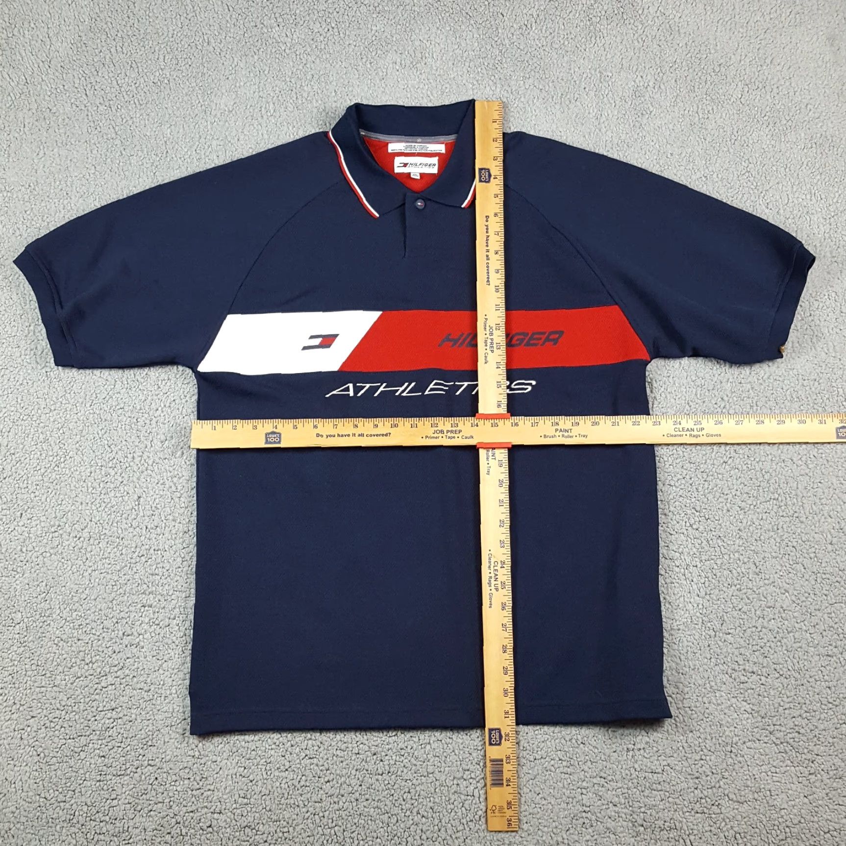 Tommy Hilfiger VINTAGE Tommy Hilfiger Athletic Polo Shirt Men's XL Button Collar Flag 90s Y2K Blue Short Sleeve Shirt Polo Mens Flag Size US XL / EU 56 / 4 - 6 Thumbnail
