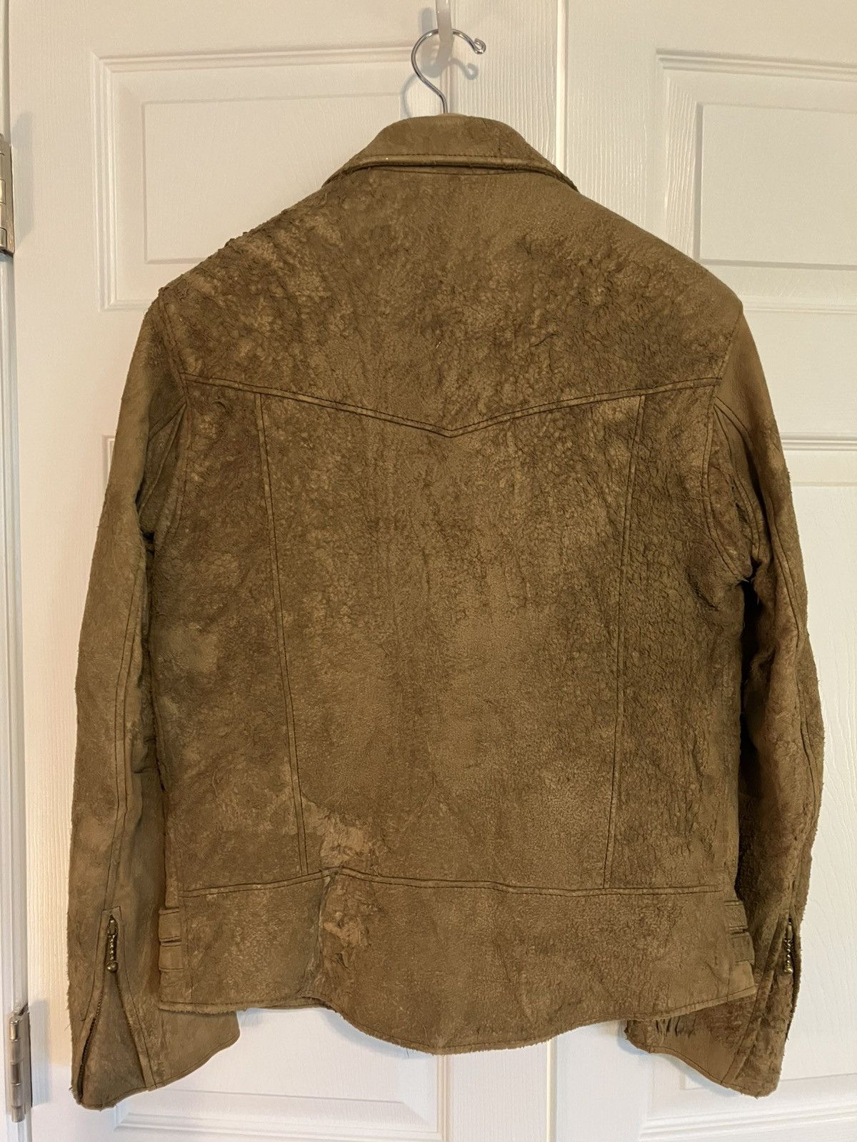 Blackmeans Blackmeans Distressed Suede Biker Jacket Size US M / EU 48-50 / 2 - 2 Thumbnail