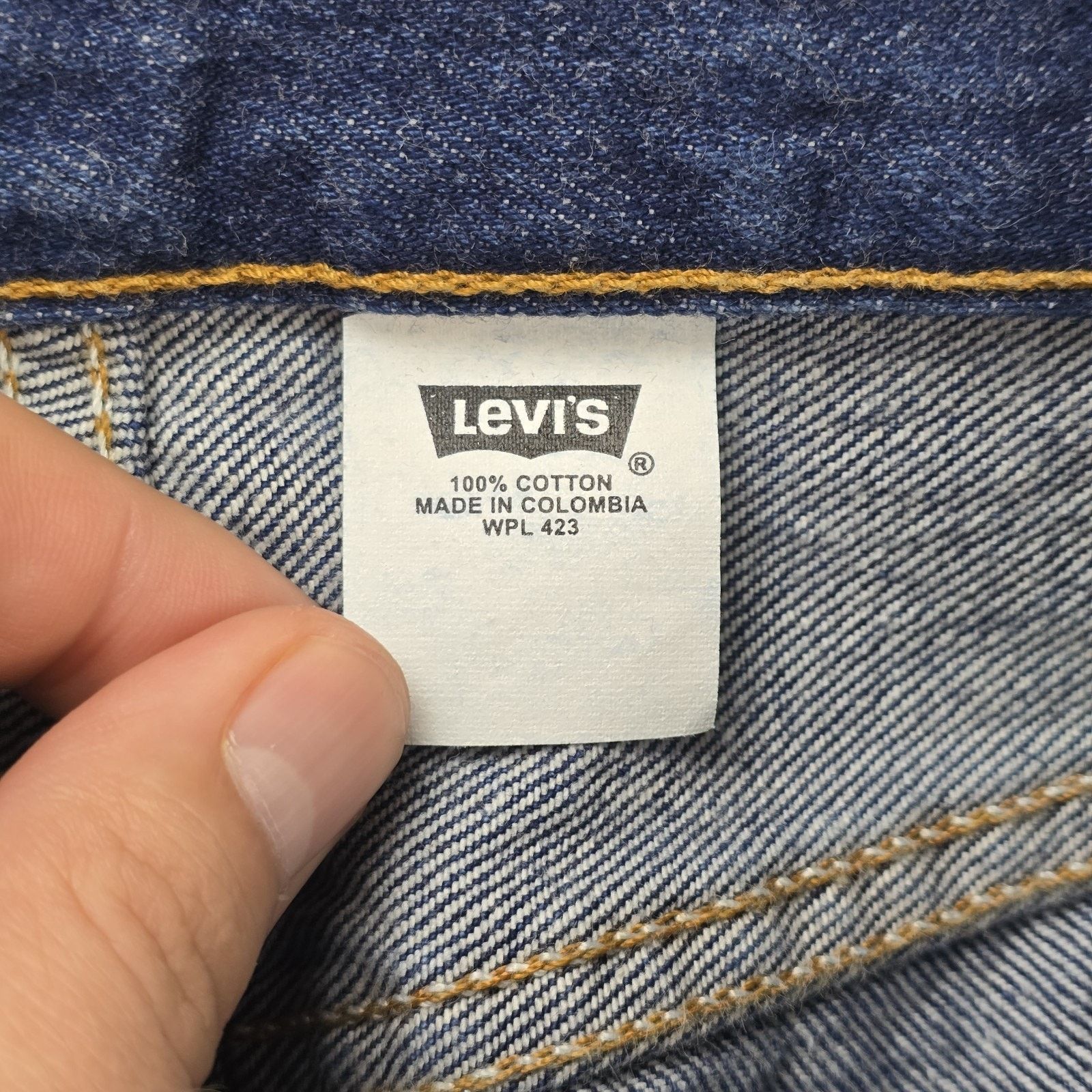 Levi's Vtg Levis 501 Jeans Men 29x32 (Fits 28x30) Button Fly Y2K Size US 28 / EU 44 - 5 Thumbnail
