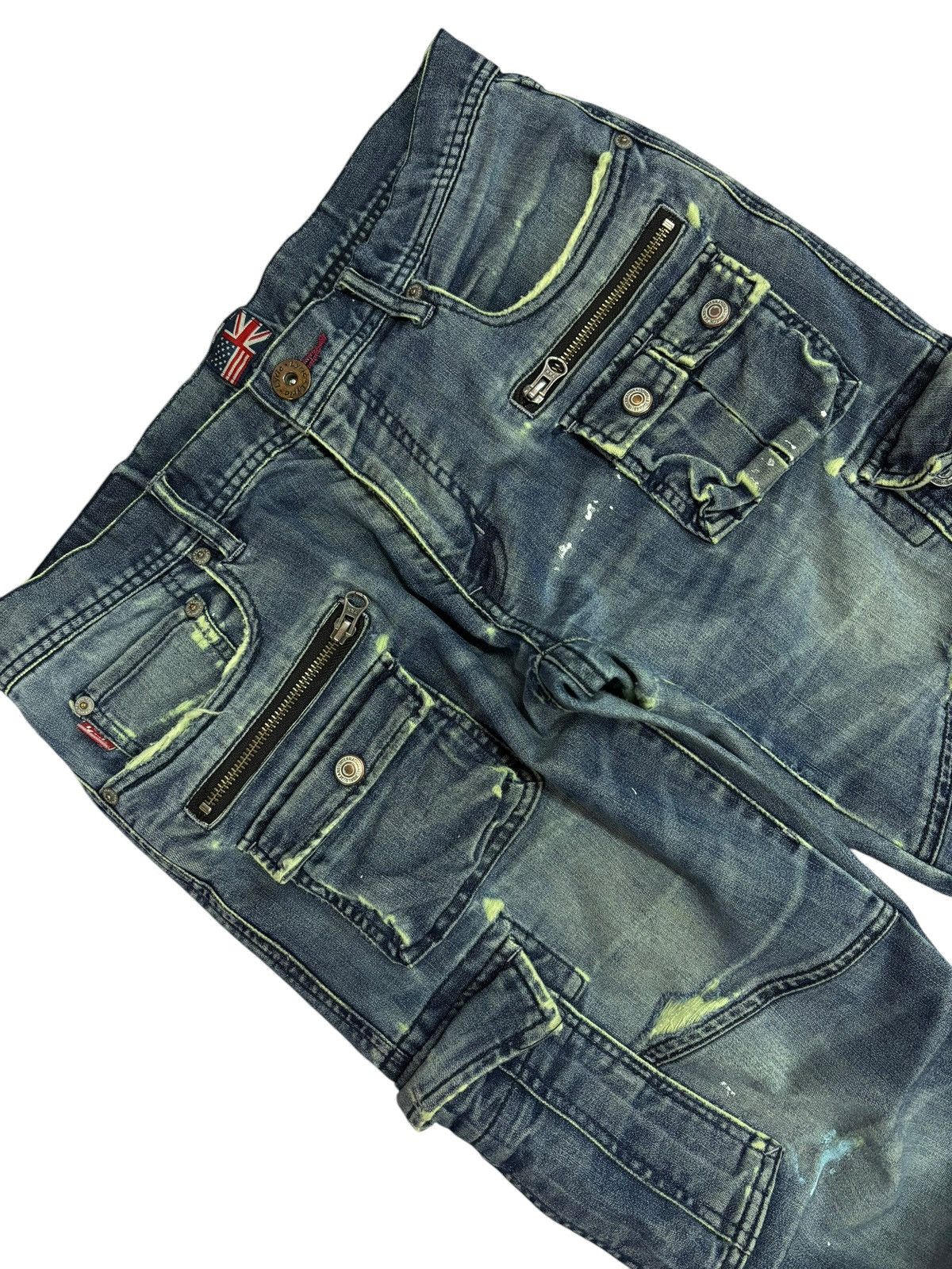 Japanese Brand × Vintage Vintage Japan Lyric Destroyed Blue Washed Distressed Jeans Size US 32 / EU 48 - 4 Thumbnail