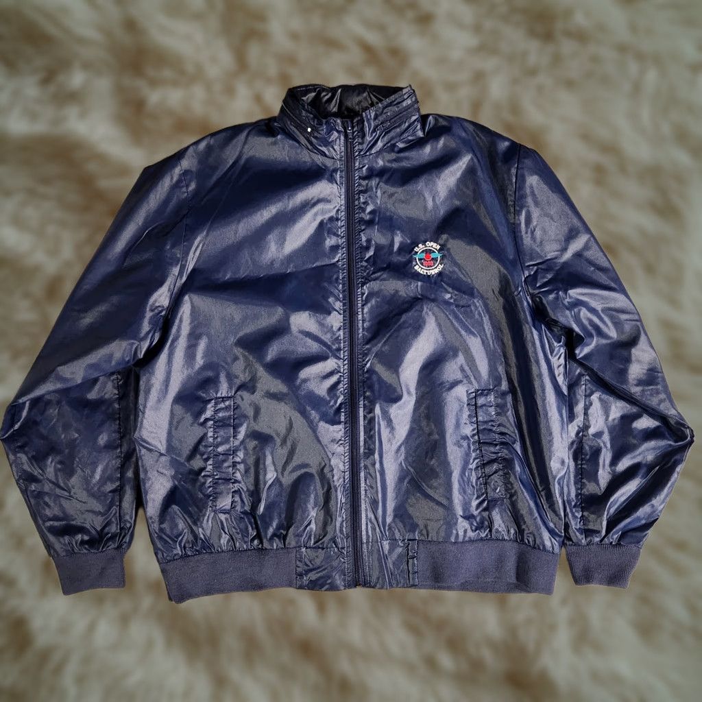 Izod VINTAGE Izod US Open Baltusrol Jacket Mens XL Satin Blue 1993 PGA Golf Rare Size US XL / EU 56 / 4 - 1 Thumbnail