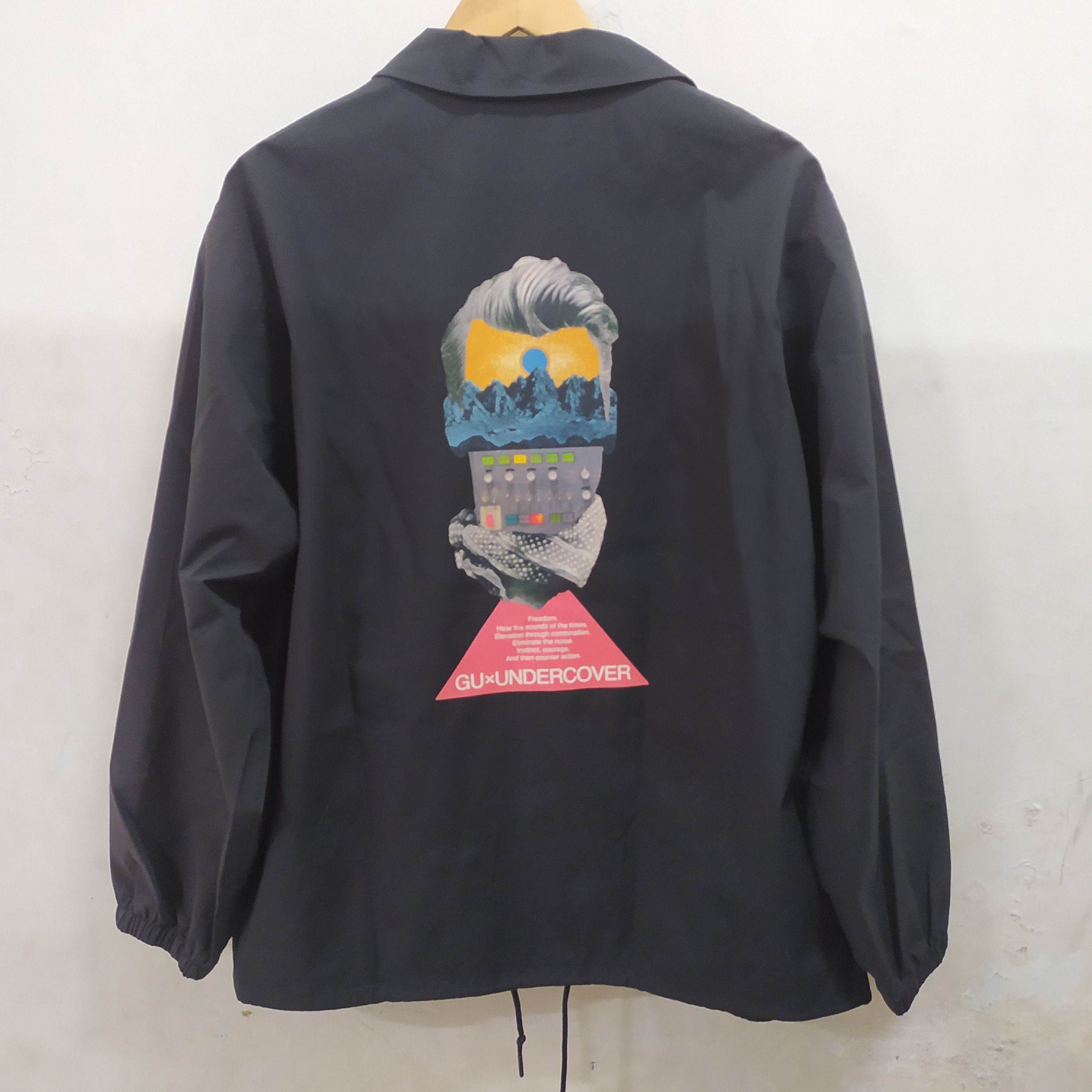 image of like New Gu X Undercover Freedom Coach Jackets in Black, Men's (Size XL)