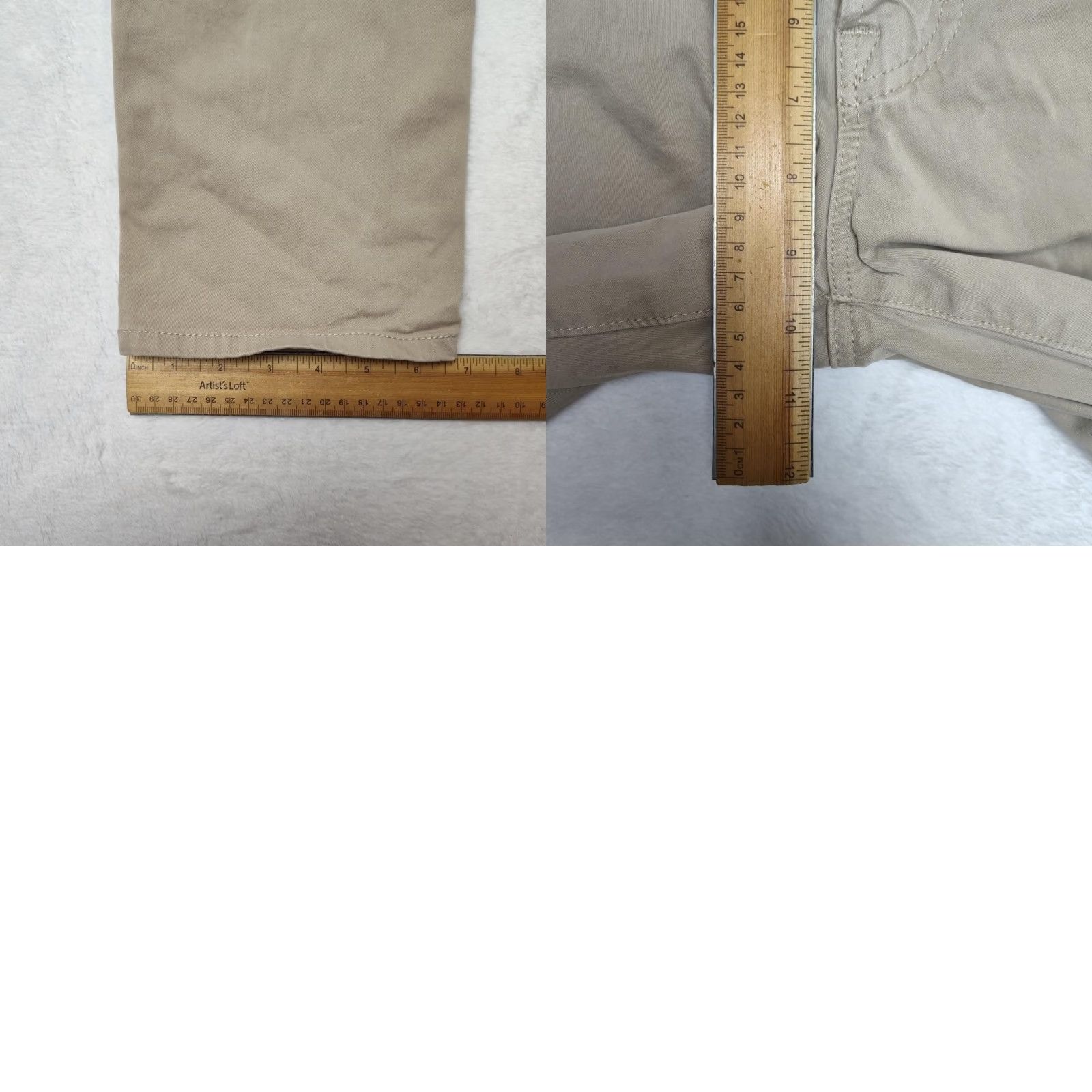 AG Adriano Goldschmied The Tellis Jeans Mens 30x32 Beige Slim Tapered Stretch