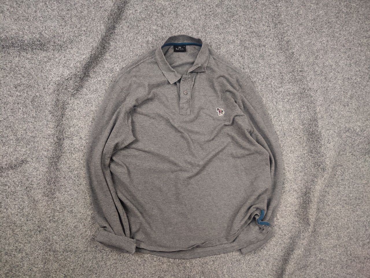 Paul Smith Paul Smith gray polo shirt long sleeves multi zebra logo Size US L / EU 52-54 / 3 - 1 Thumbnail