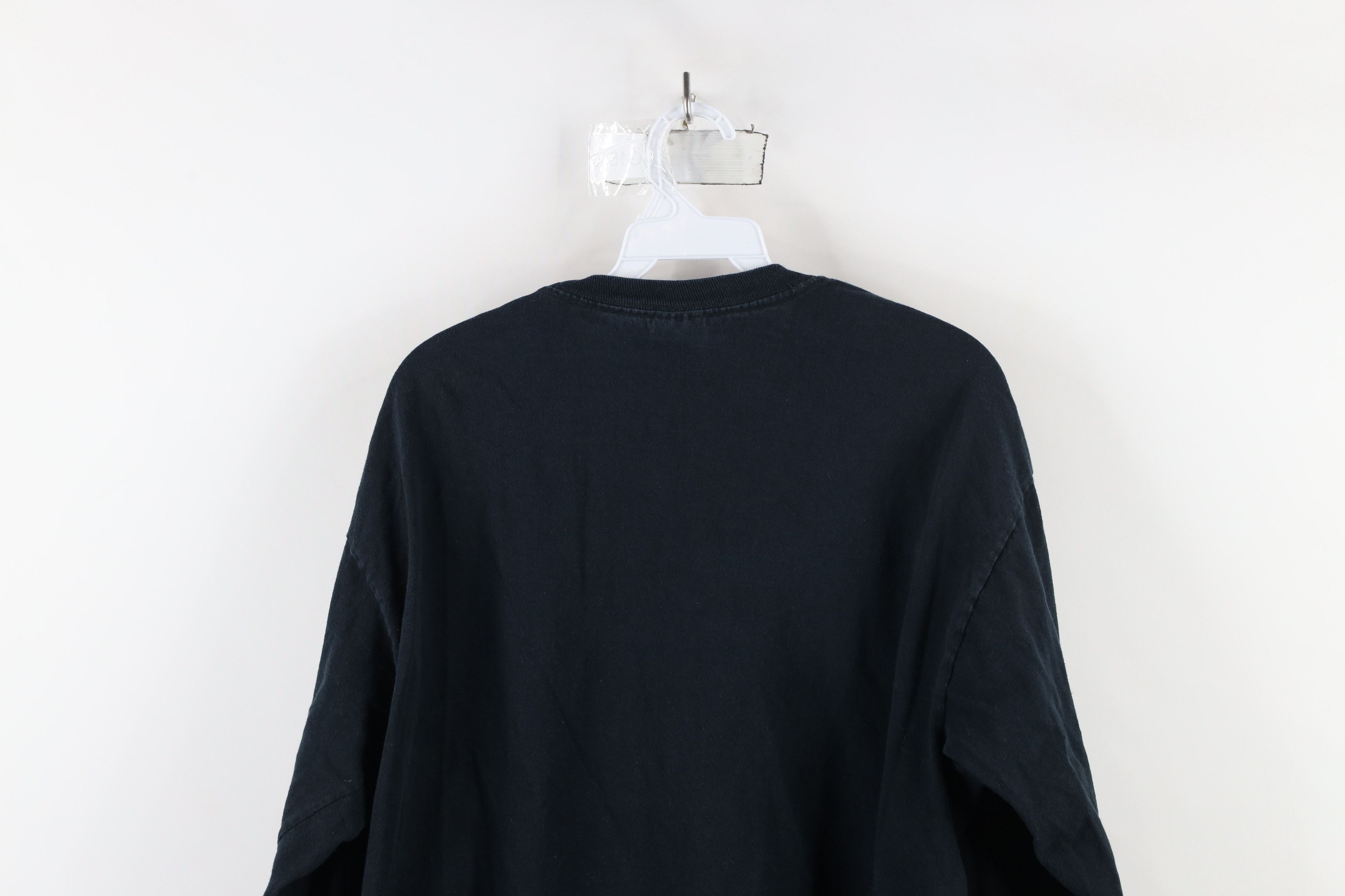 Vintage Vintage 90s Y2K Streetwear Cotton Long Sleeve T-Shirt Black Size US L / EU 52-54 / 3 - 7 Thumbnail