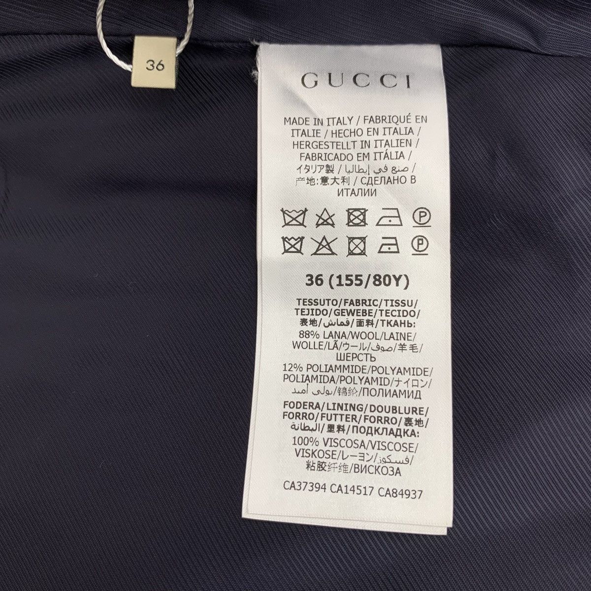 Gucci Gucci Red Chambray Wool Lapel Single Breasted Coat Size XS / US 0-2 / IT 36-38 - 6 Thumbnail