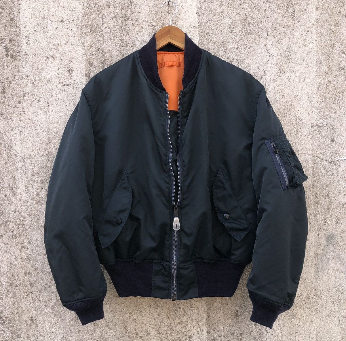 Vintage Vintage Flyer’s Man Intermediate Ma-1 Bomber Jacket Size US L / EU 52-54 / 3 - 1 Thumbnail