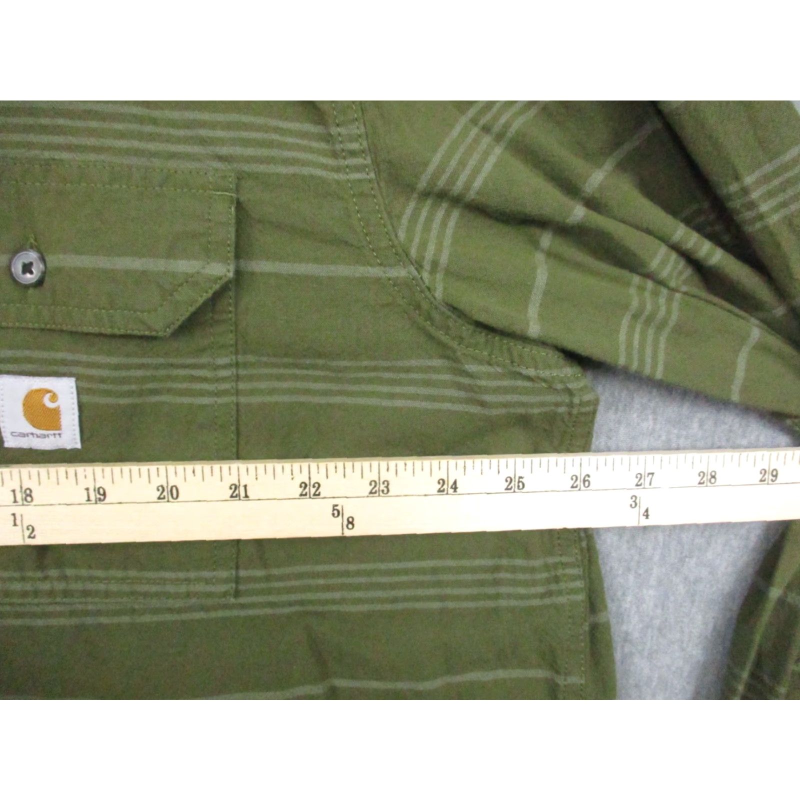 Carhartt VINTAGE Carhartt Loose Fit Shirt XL Green Stripe TW4447-M Size US XL / EU 56 / 4 - 5 Thumbnail