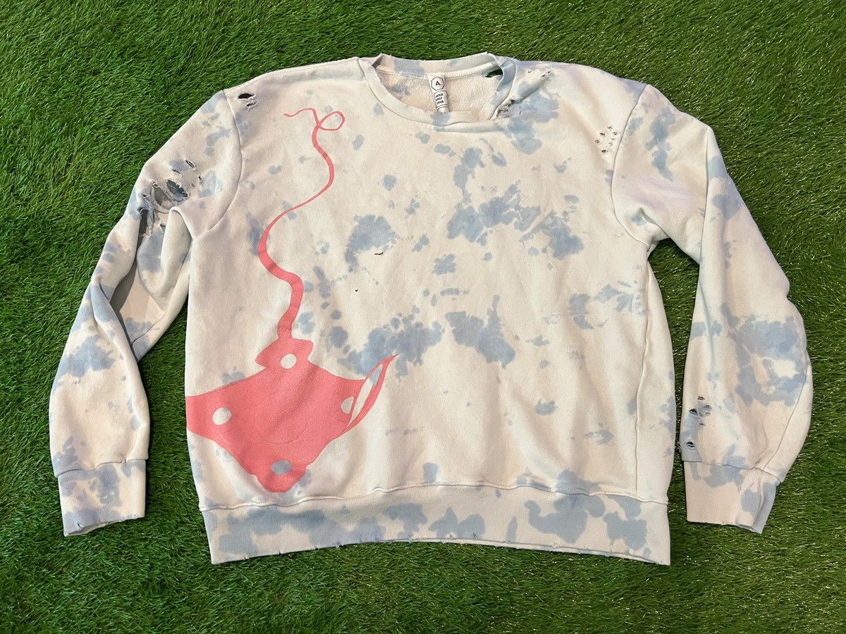 Alchemist Alchemist x Dr. Woo - Stingray Tie Dye Distressed Sweater Size US M / EU 48-50 / 2 - 1 Thumbnail