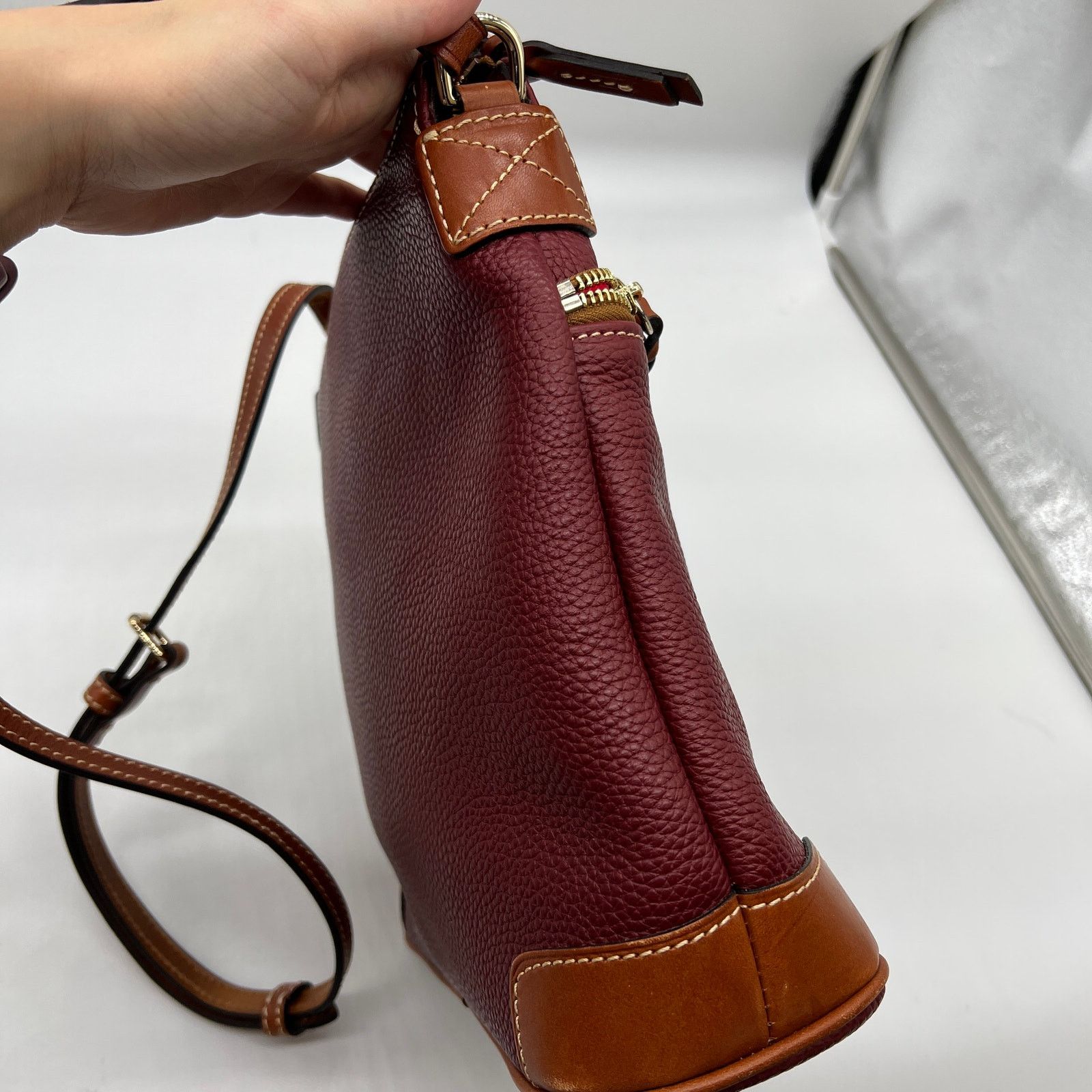 Dooney & Bourke Dooney & Bourke Pebble Leather Crossbody Handbags Wine Size ONE SIZE - 13 Thumbnail