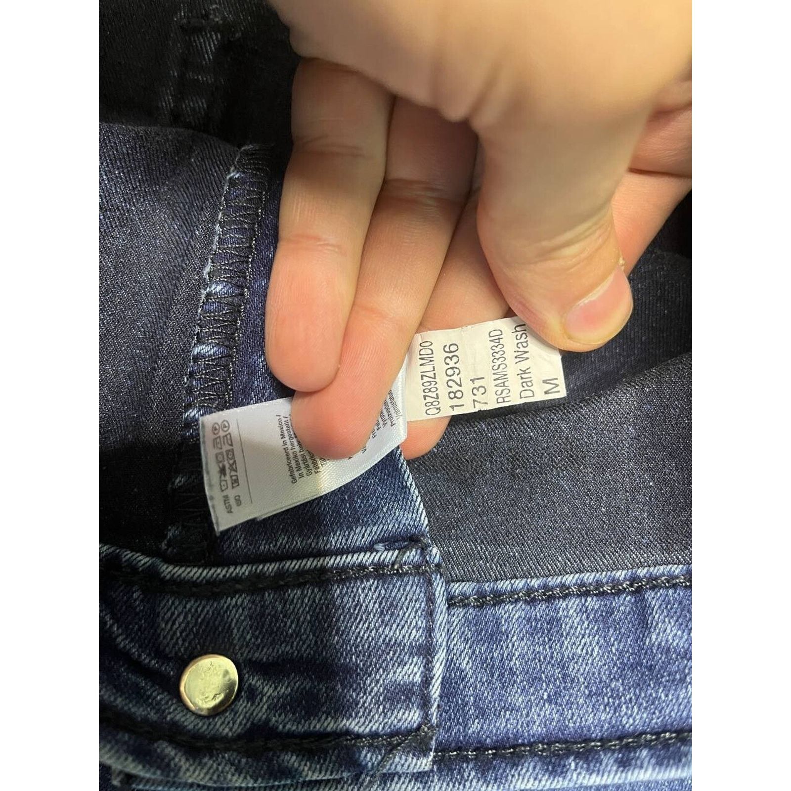 American Apparel Vintage American High Waist Skinny Jeans Dark Wash Size M Size 27" / US 4 / IT 40 - 5 Thumbnail