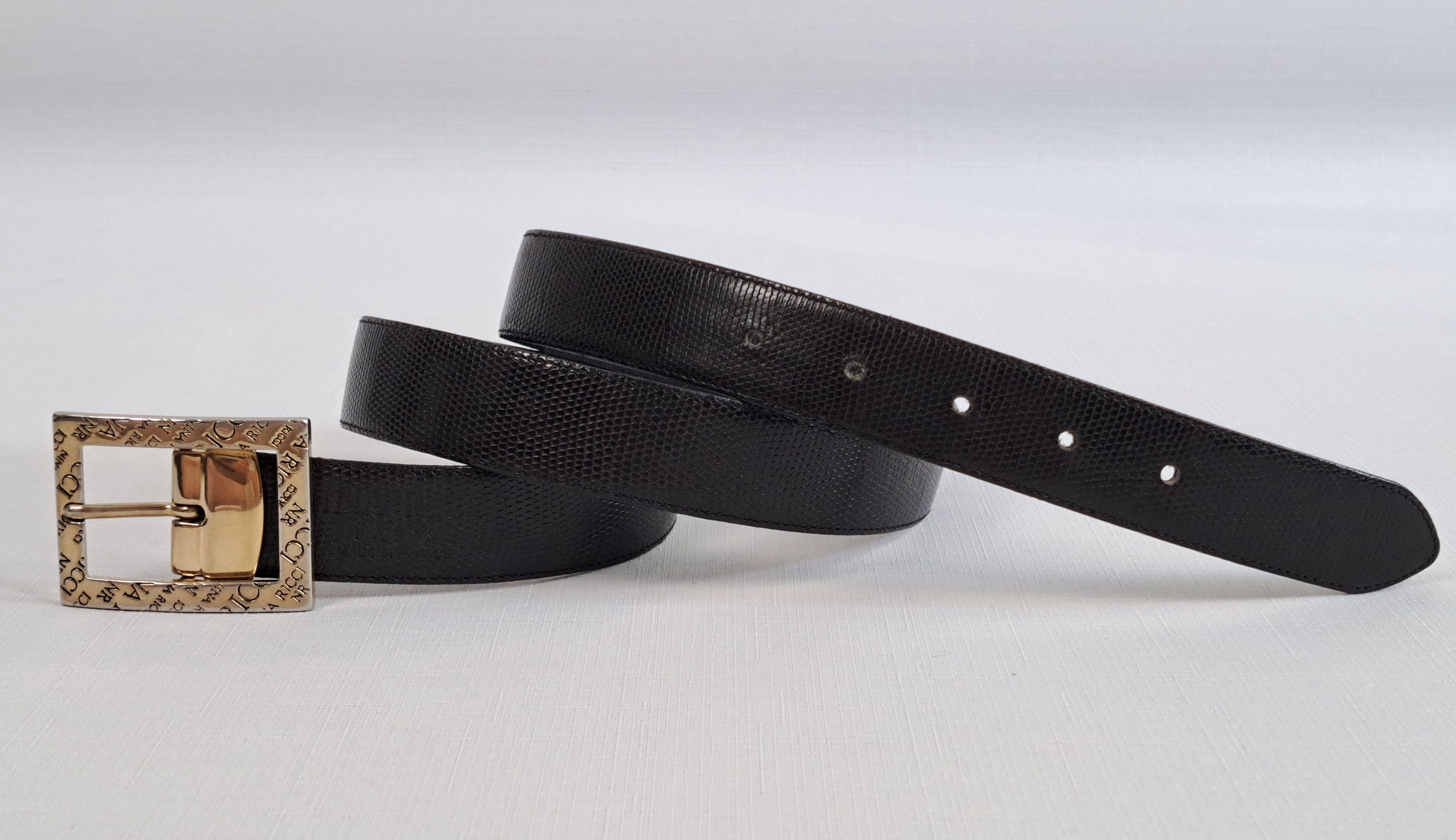 Nina Ricci Vintage Nina Ricci black belt. Made in France Size ONE SIZE - 3 Thumbnail