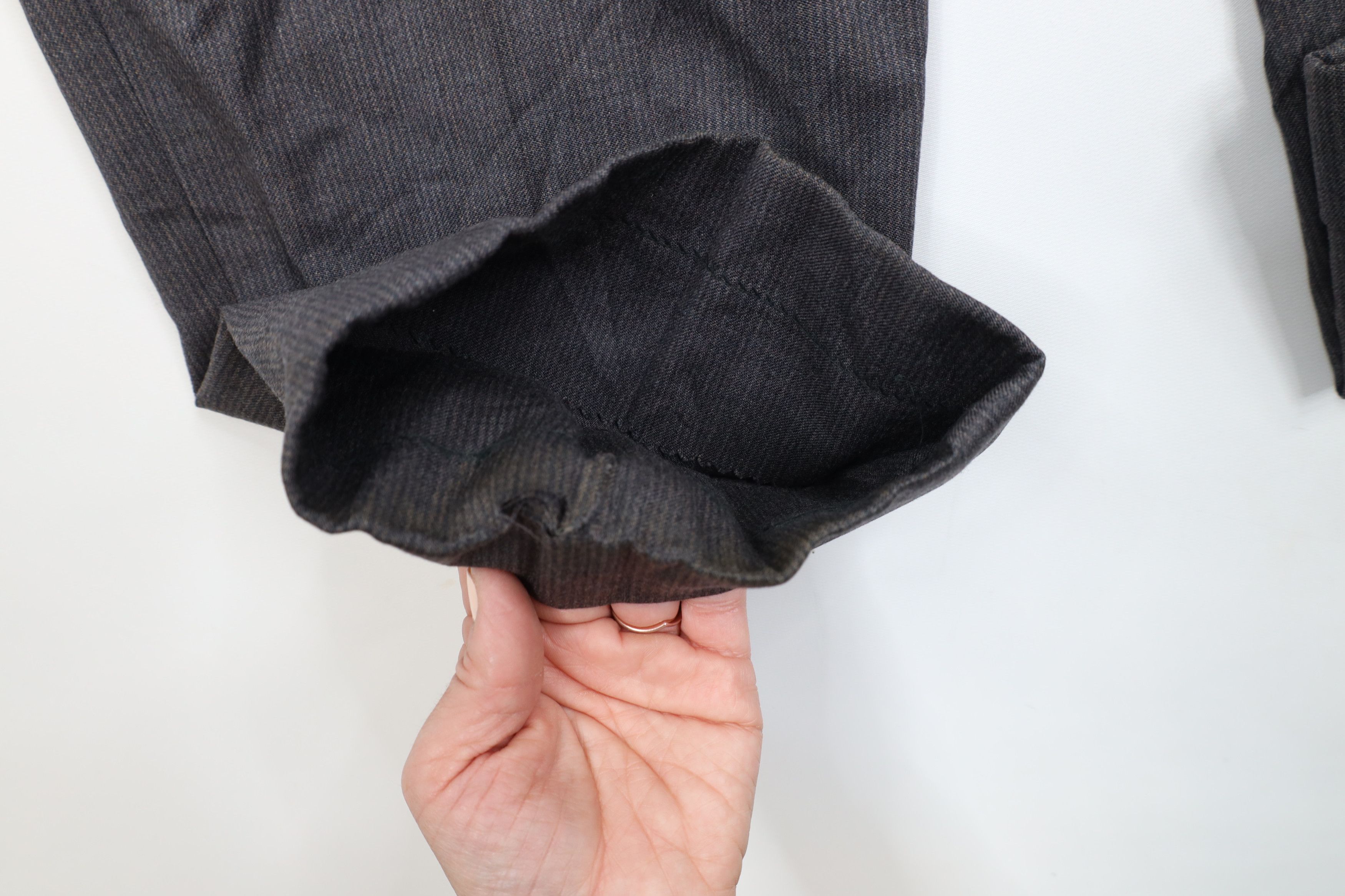 Vintage Vintage 40s 50s Rockabilly Back Striped Wool Pants USA Size US 34 / EU 50 - 6 Thumbnail