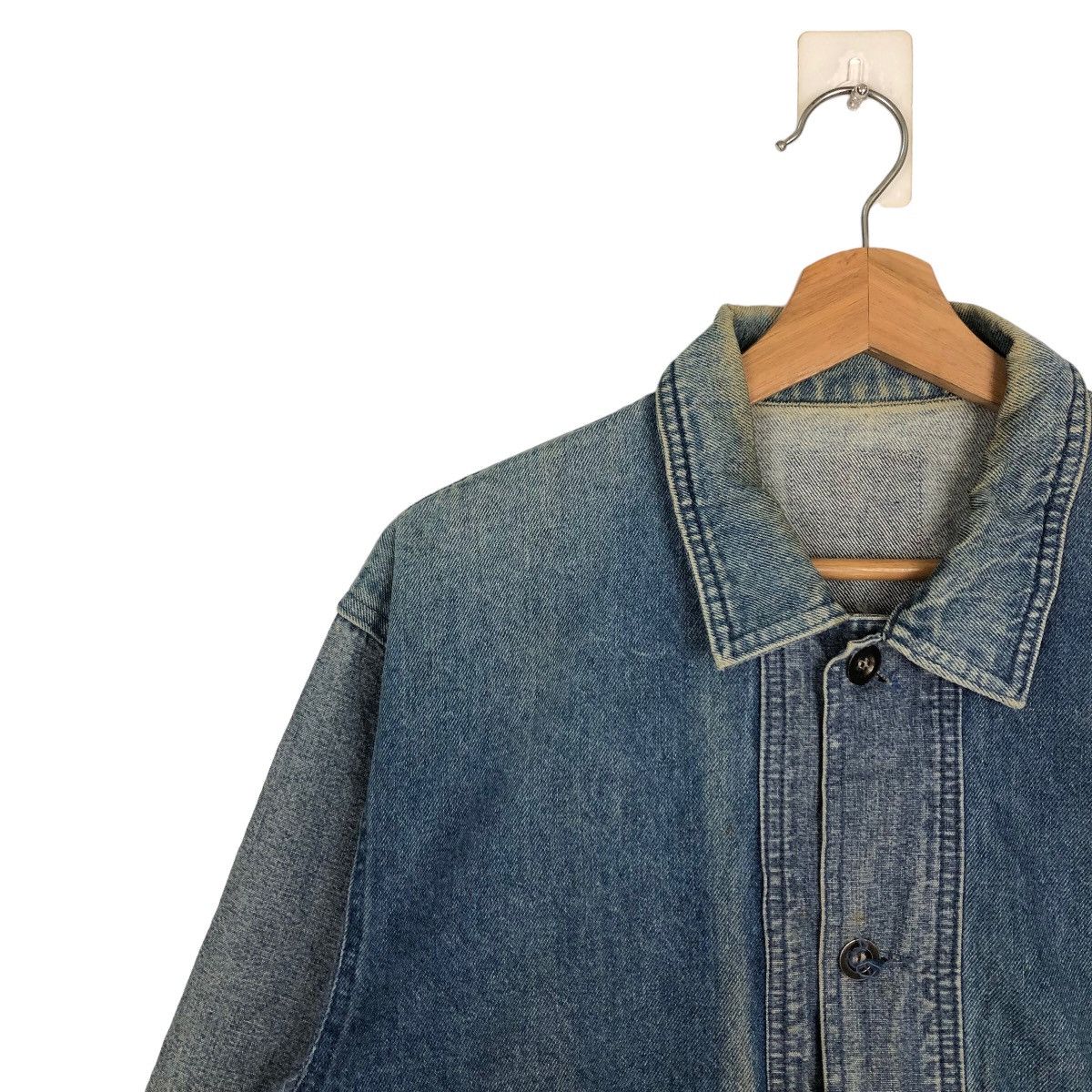 Japanese Brand 🔥VINTAGE BOMBER DENIM JACKET JAPAN ISSEY MIYAKE DESIGN Size US M / EU 48-50 / 2 - 6 Thumbnail