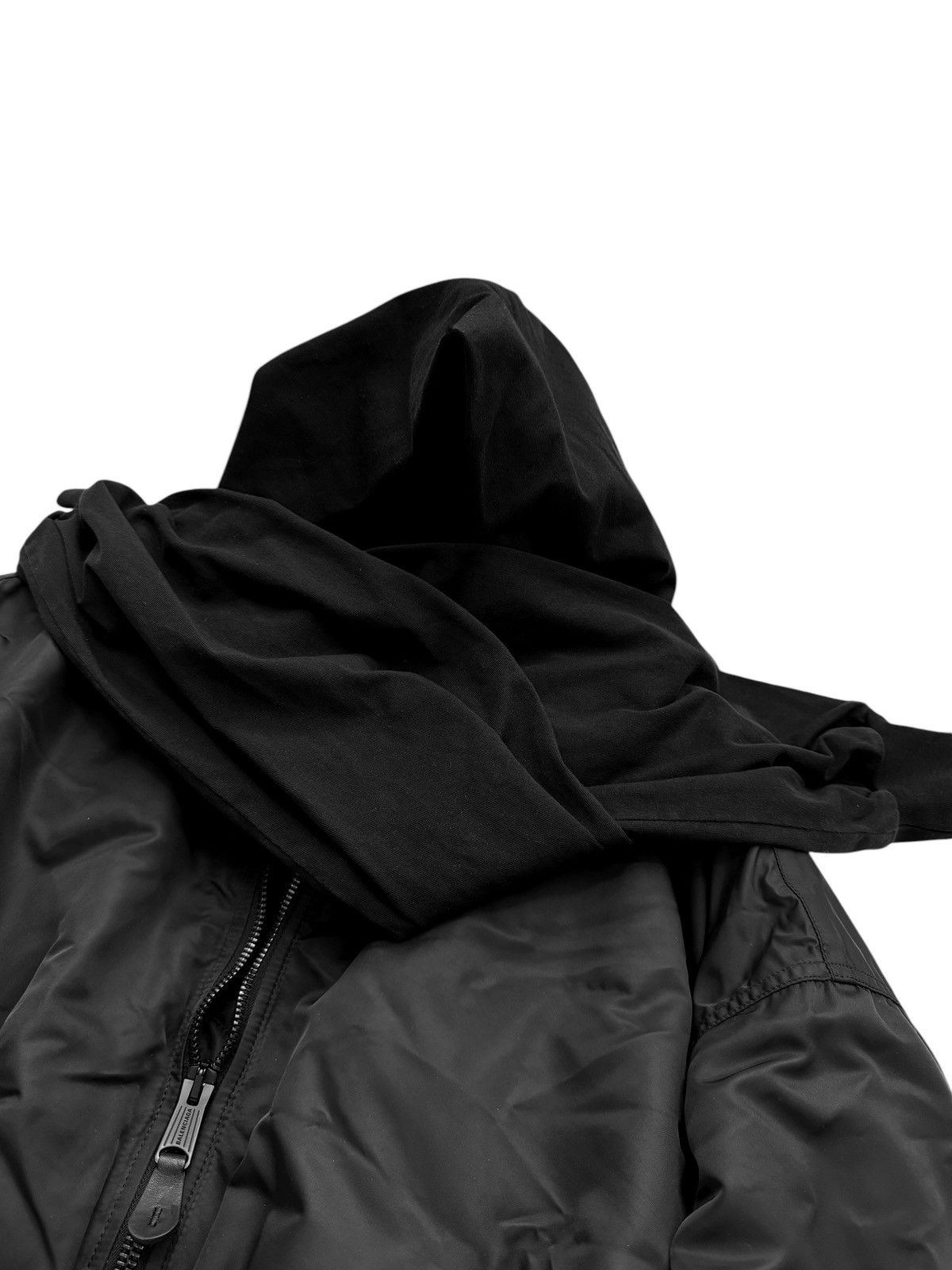 Balenciaga 2024 Incognito Silk Padded Bomber Shirt Hoodie Size US S / EU 44-46 / 1 - 13 Thumbnail