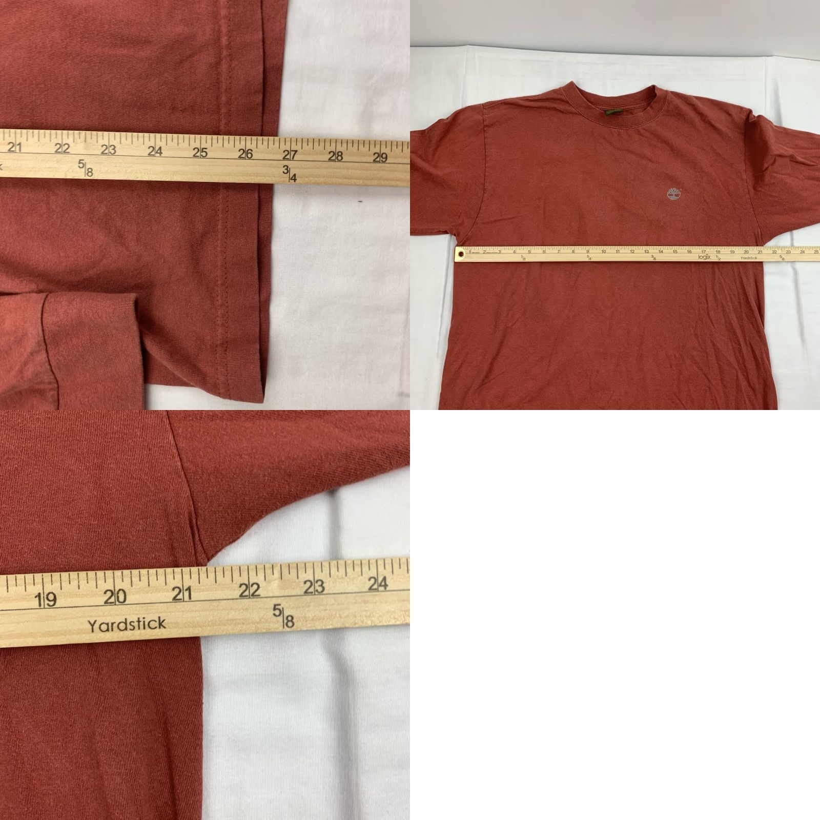 Timberland VINTAGE Timberland Long Sleeve Shirt Adult Large Orange Grunge Y2K Mens Size US L / EU 52-54 / 3 - 8 Thumbnail