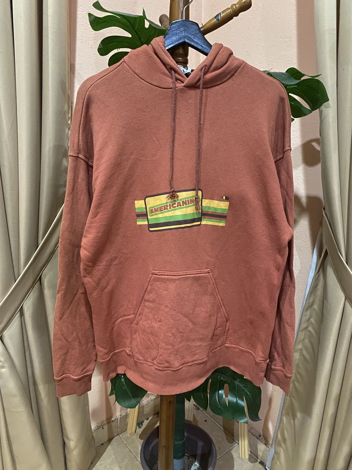 Vintage Americannino Vintage Rust Brown Hoodie Classic Skateboarder Size US L / EU 52-54 / 3 - 1 Thumbnail