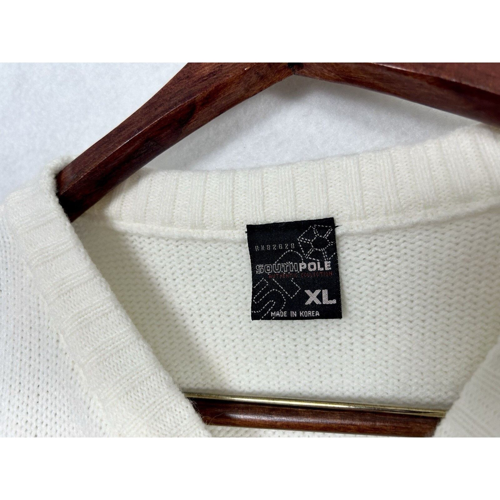 Southpole VTG Southpole Sweater XL Cream Brown Striped Crewneck Y2K Size US XL / EU 56 / 4 - 3 Thumbnail