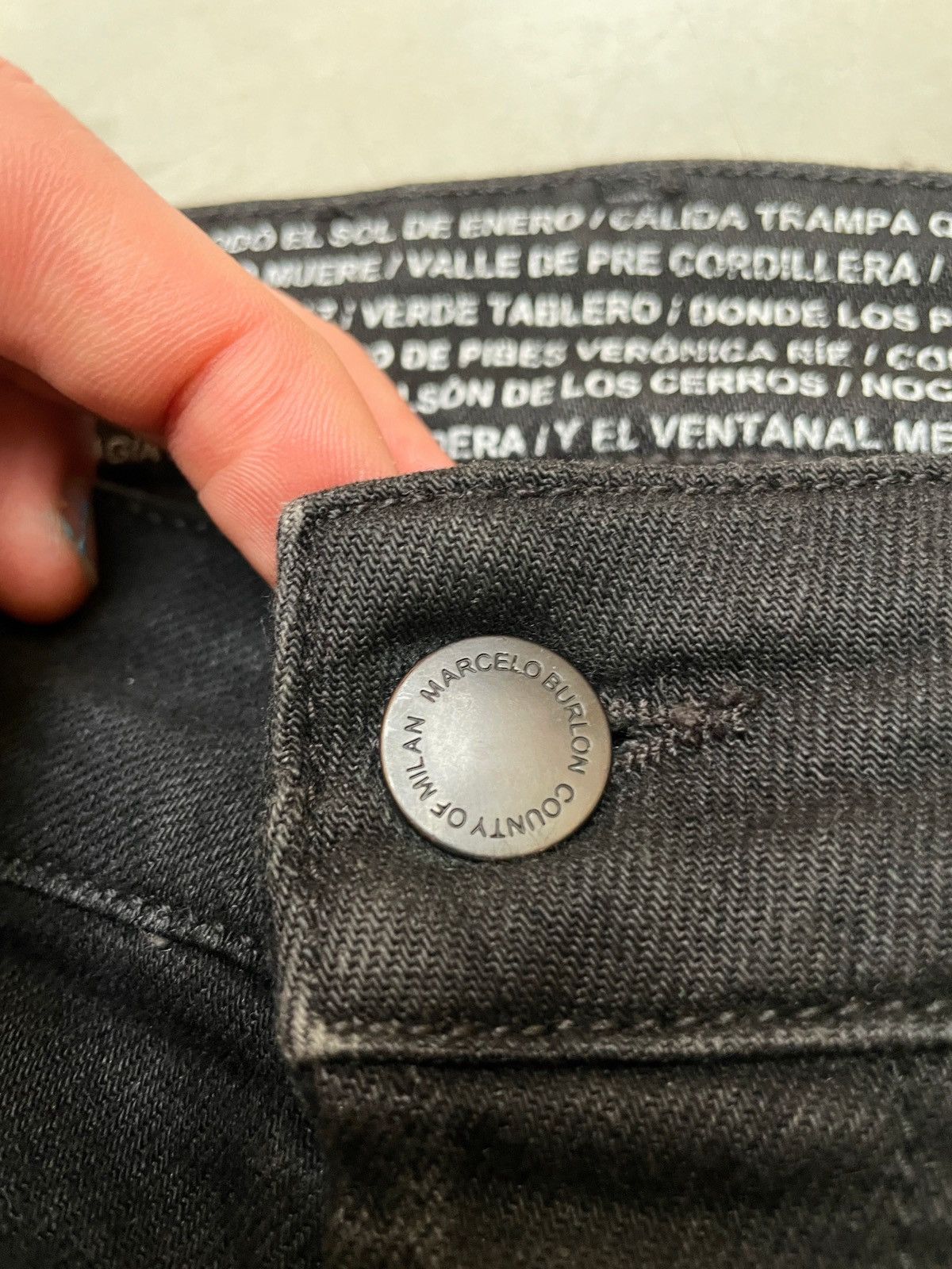 Marcelo Burlon Marcelo Burlon Distressed Black Denim Jeans 30 Italy Size US 30 / EU 46 - 17 Thumbnail