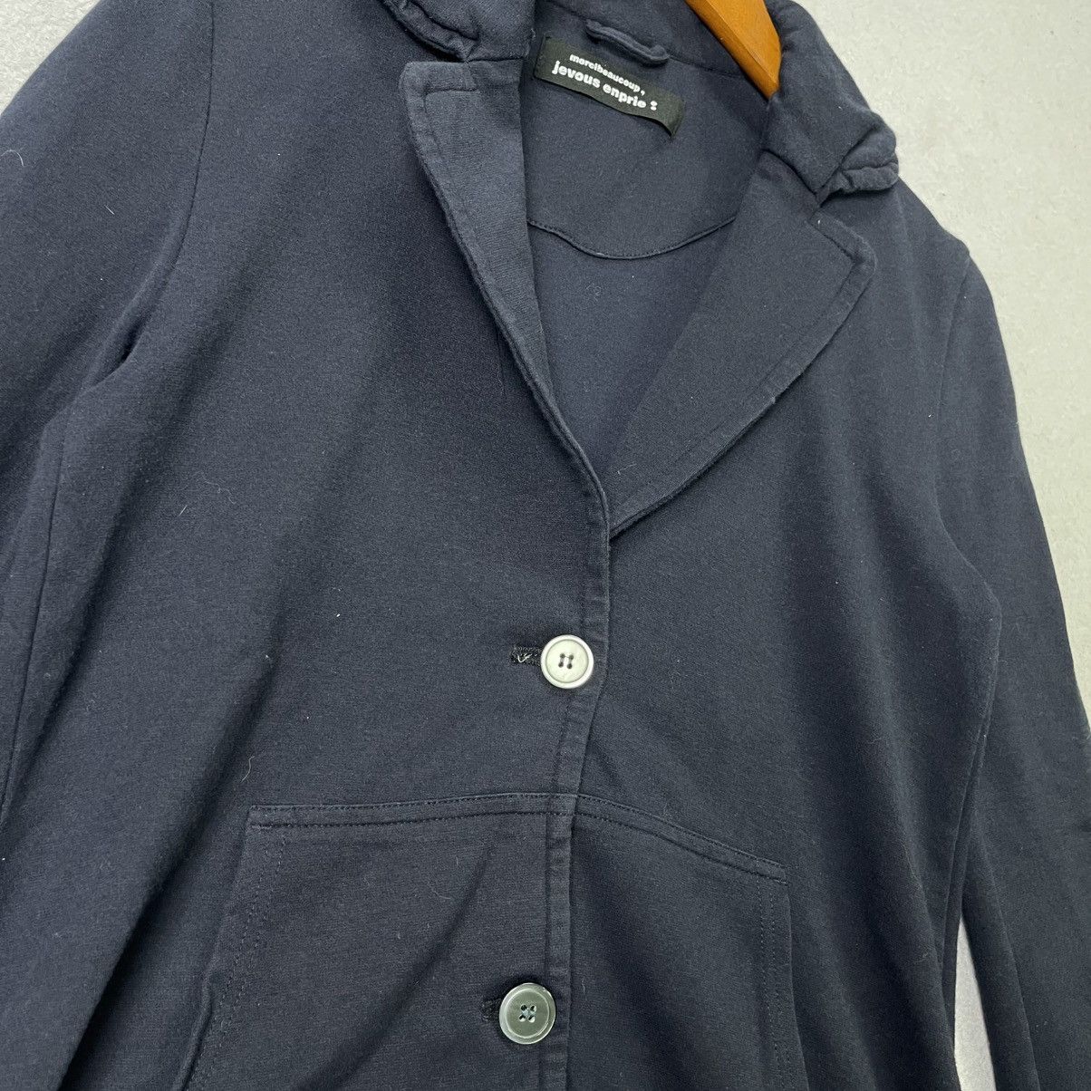mercibeaucoup Merci Beaucoup Je Vous En Prie Tailored Sweat Blazer Jacket Size S / US 4 / IT 40 - 3 Thumbnail