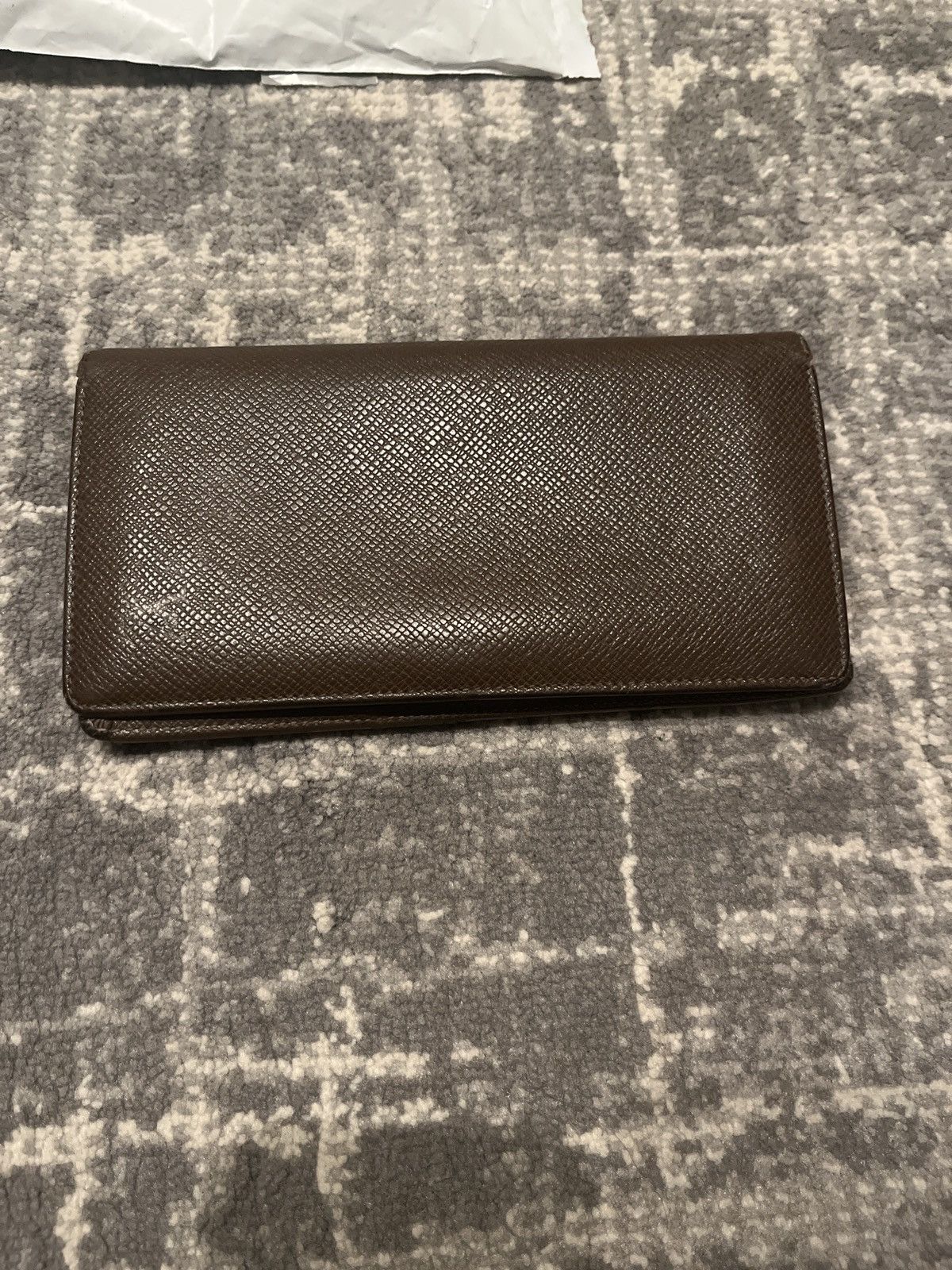 Louis Vuitton LV Brown Taiga Portefeuille Brazza Bifold Long Wallet Size ONE SIZE - 3 Thumbnail