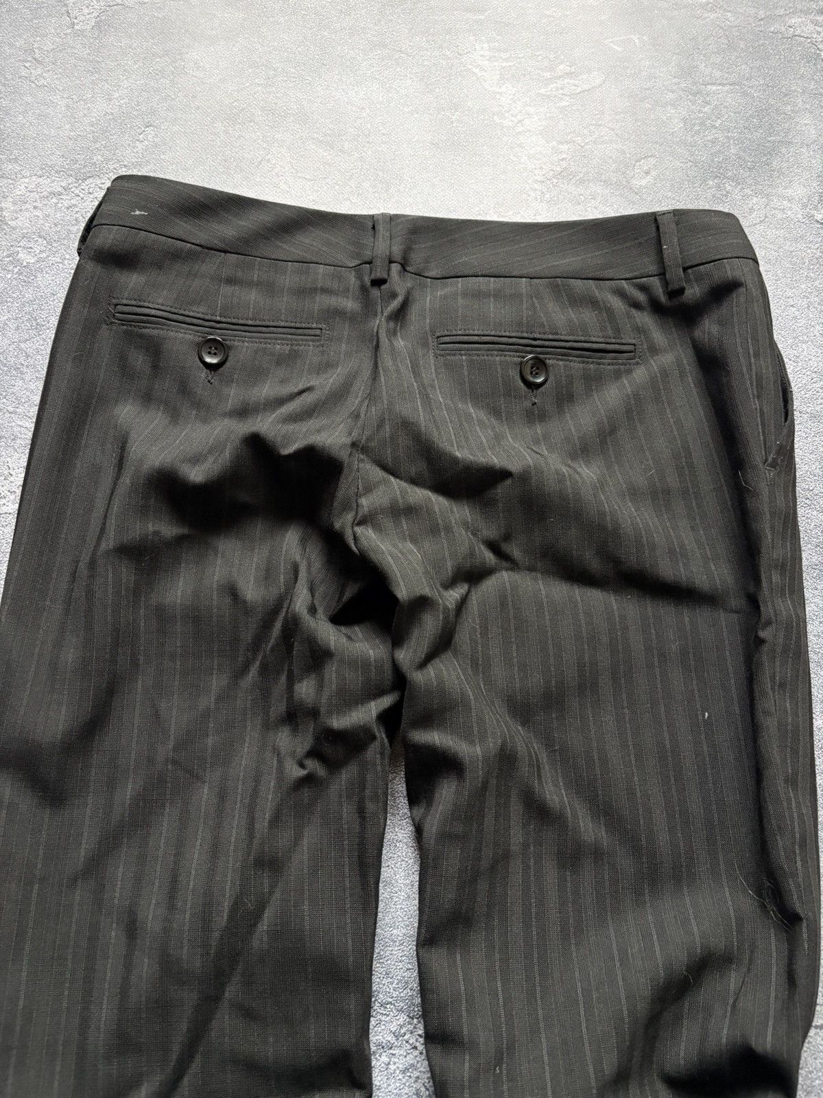 Dolce & Gabbana Vintage Dolce & Gabbana Luxury Striped Wool Trousers Pants Size 28" / US 6 / IT 42 - 5 Thumbnail