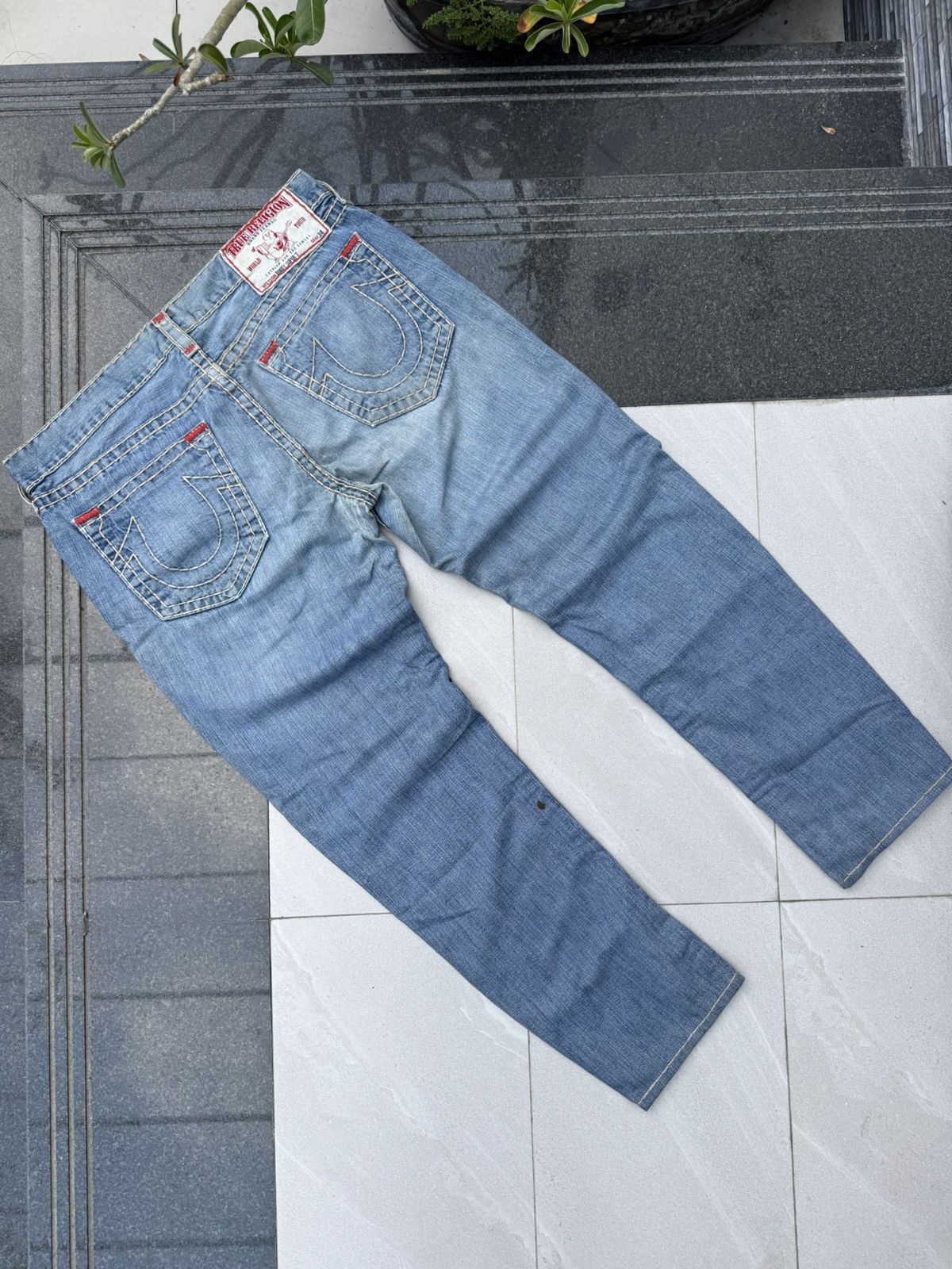 90’s TRUE RELIGION RARE POCKET LOGO Y2K VINTAGE RETRO PANTS