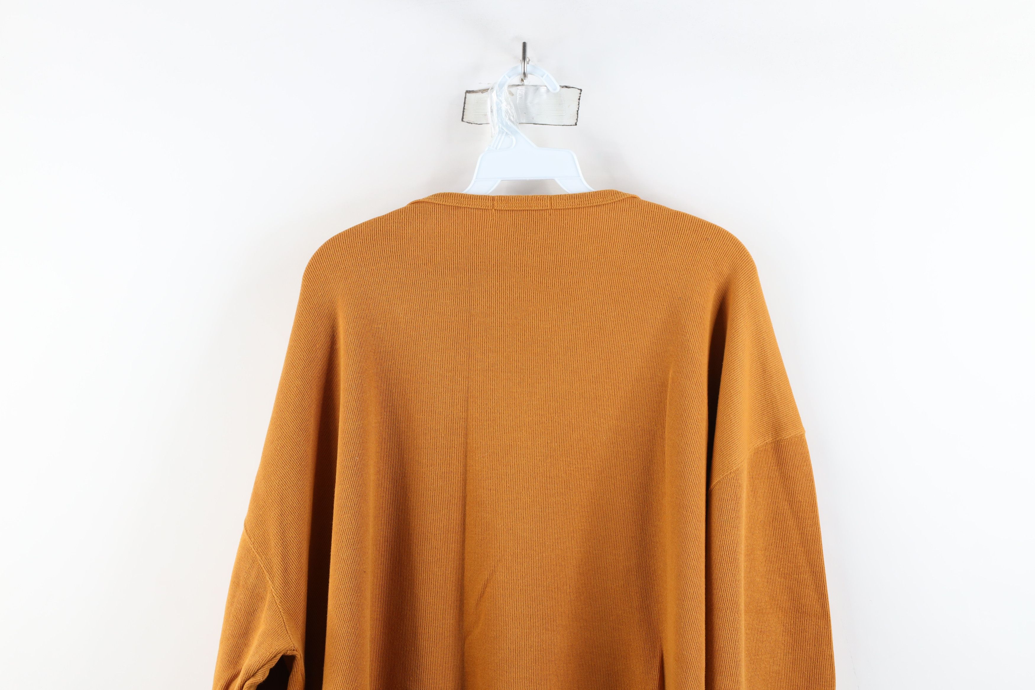 Express × Vintage Vintage 90s Express Ribbed Knit 3/4 Sleeve T-Shirt Orange Size XL / US 12-14 / IT 48-50 - 11 Thumbnail
