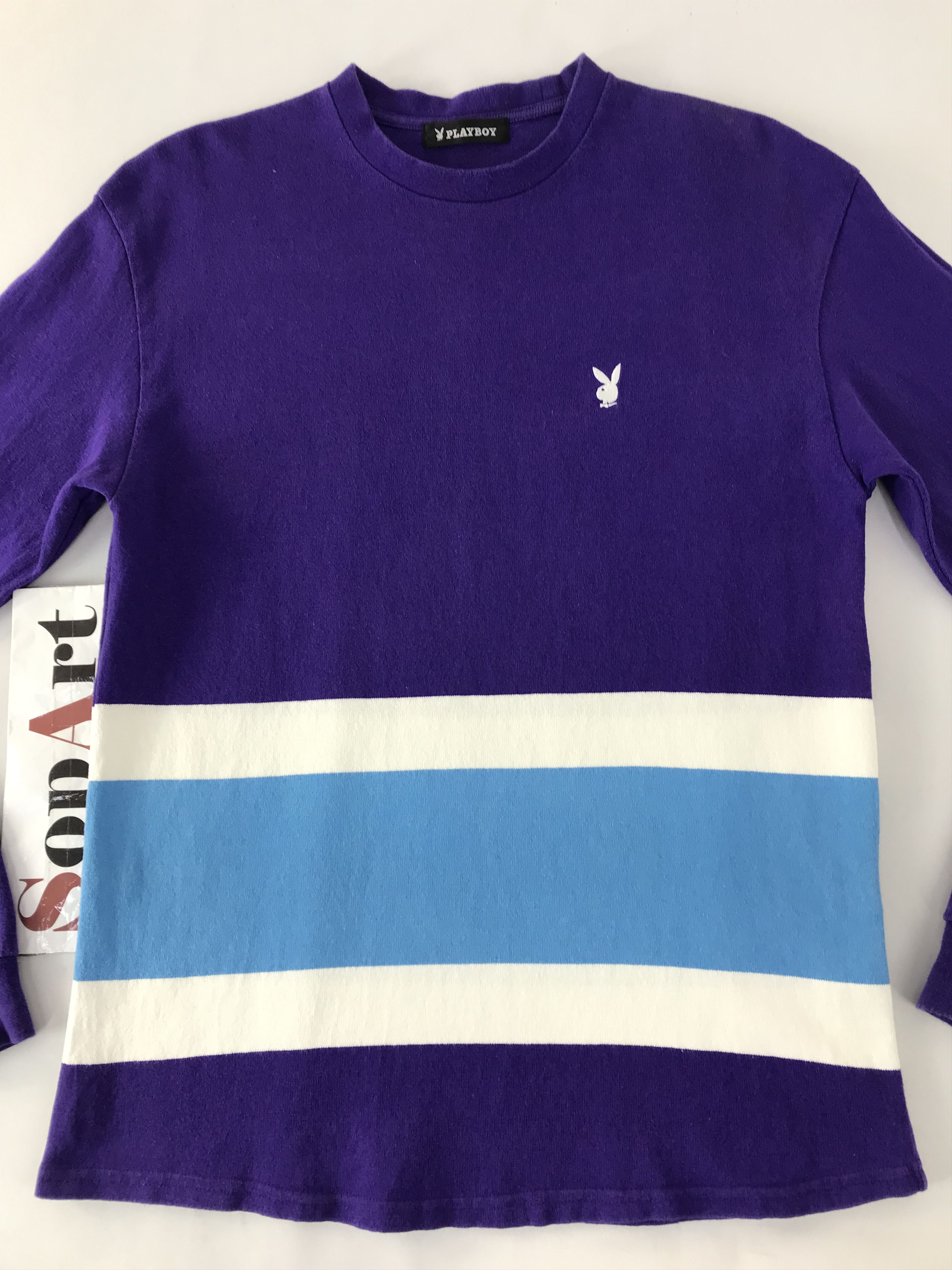 Playboy Playboy Design Striped Long Sleeve Shirt Size US M / EU 48-50 / 2 - 3 Thumbnail
