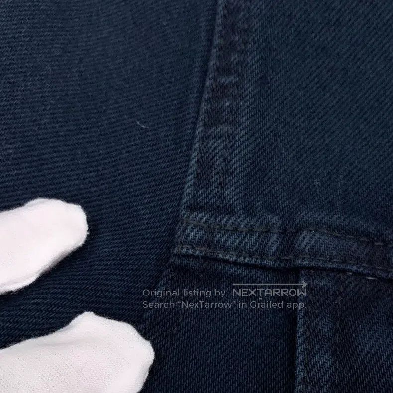 Acne Studios Acne Studios Dark Blue Cotton Lapel Long Sleeve Denim Jack Size US M / EU 48-50 / 2 - 9 Thumbnail