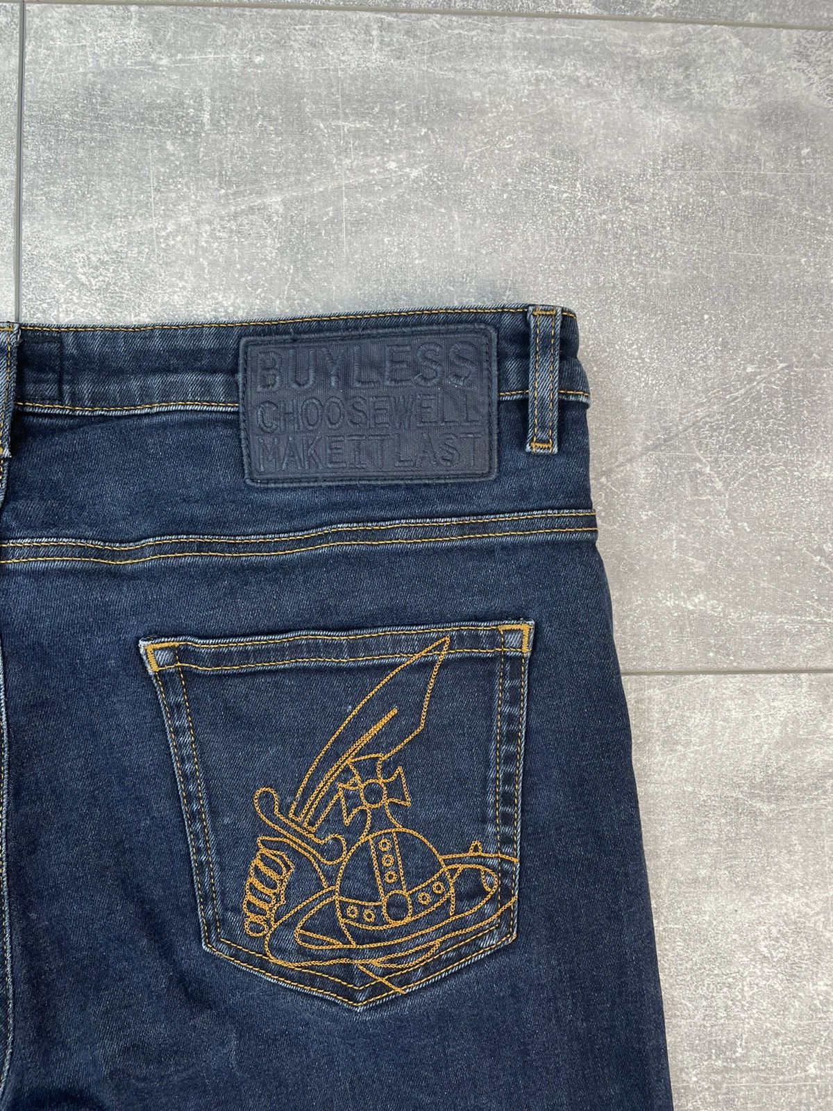 Vivienne Westwood Vivienne Westwood Skinny Denim Jeans Big Logo Size US 36 / EU 52 - 5 Thumbnail