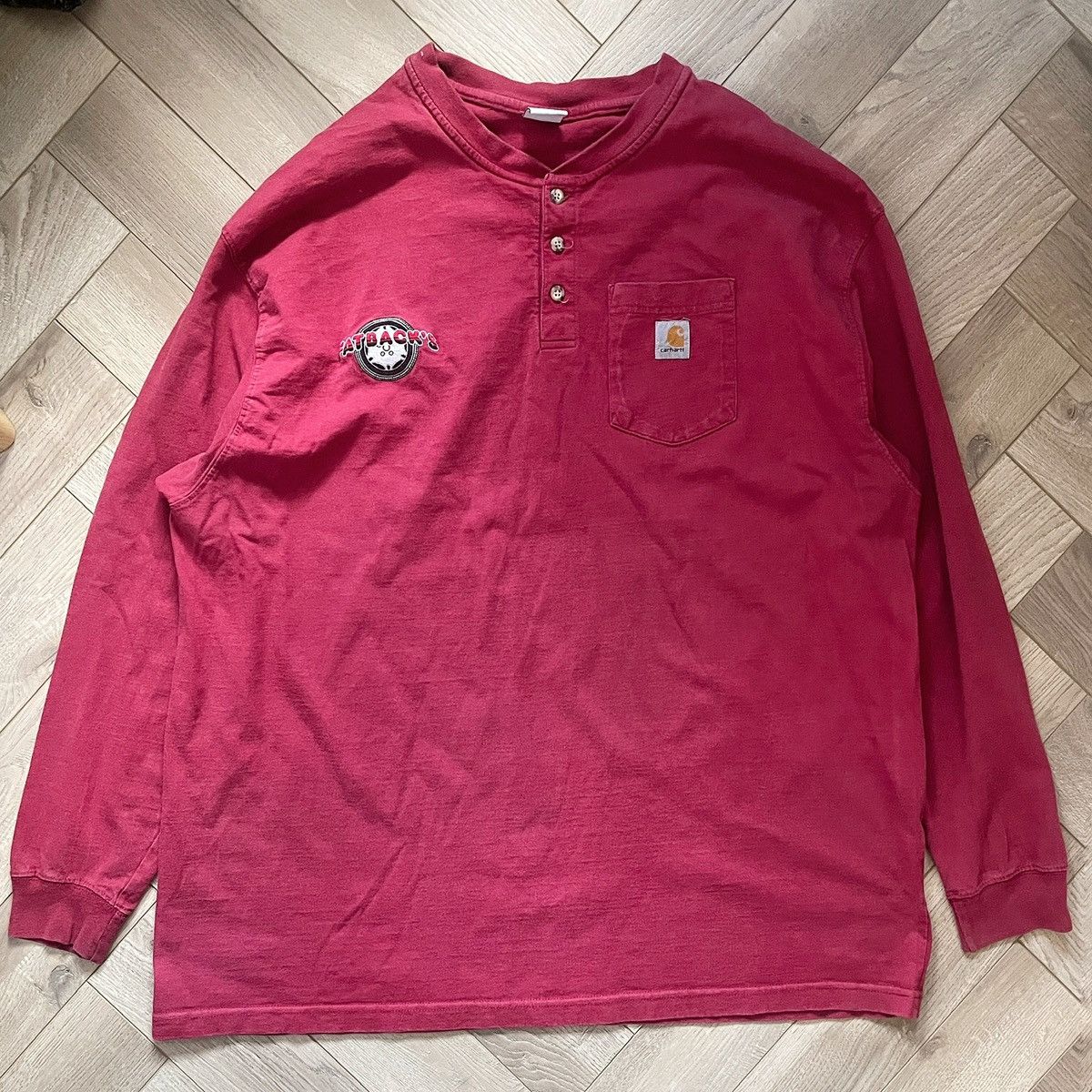 Carhartt Carhartt Vintage Fatbacks Workwear Long Sleeve T Shirt Size US XXL / EU 58 / 5 - 1 Thumbnail