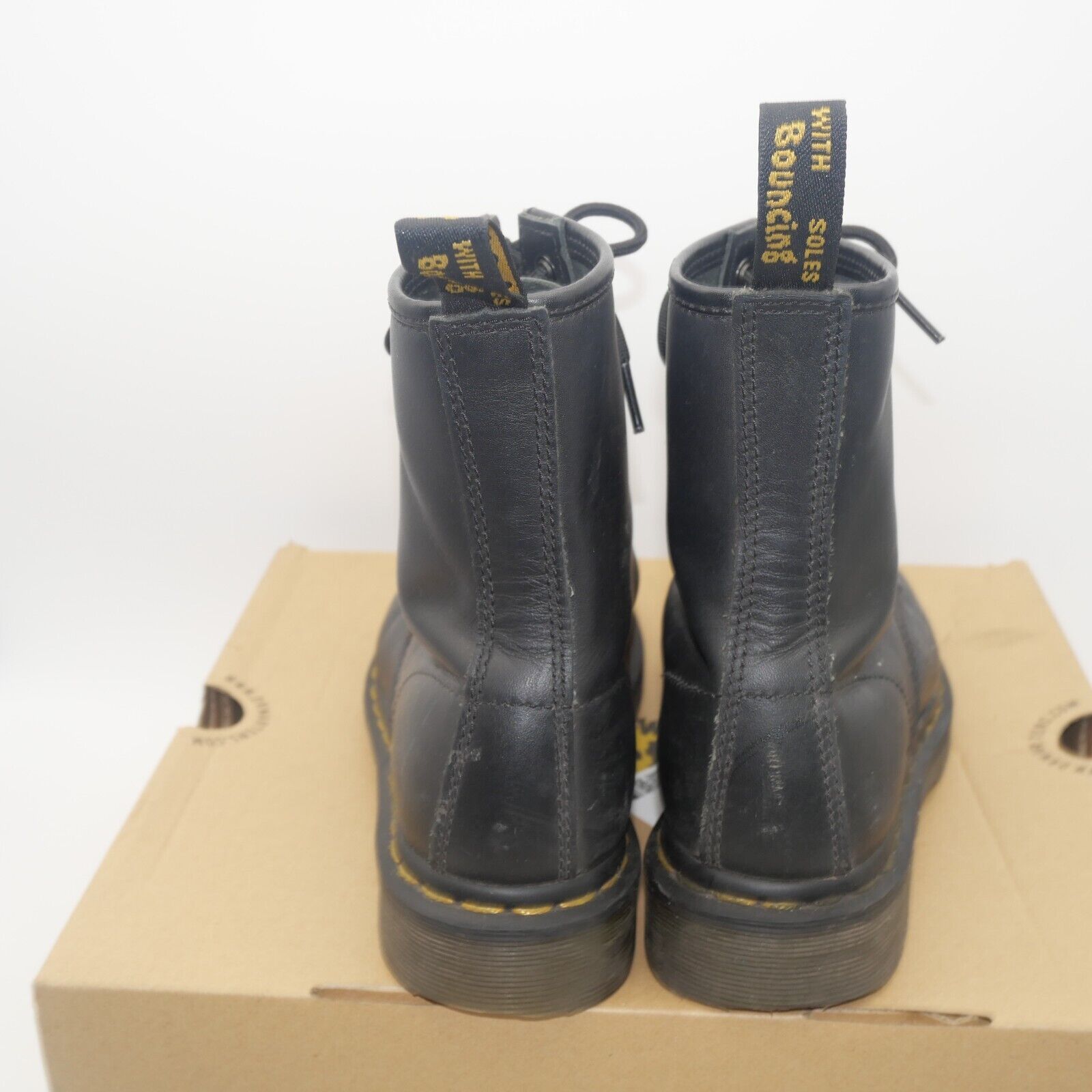 Dr. Martens Dr. Martens Jadon Leather Boots Boot Black Smooth Distressed Size US 7 / IT 37 - 7 Thumbnail